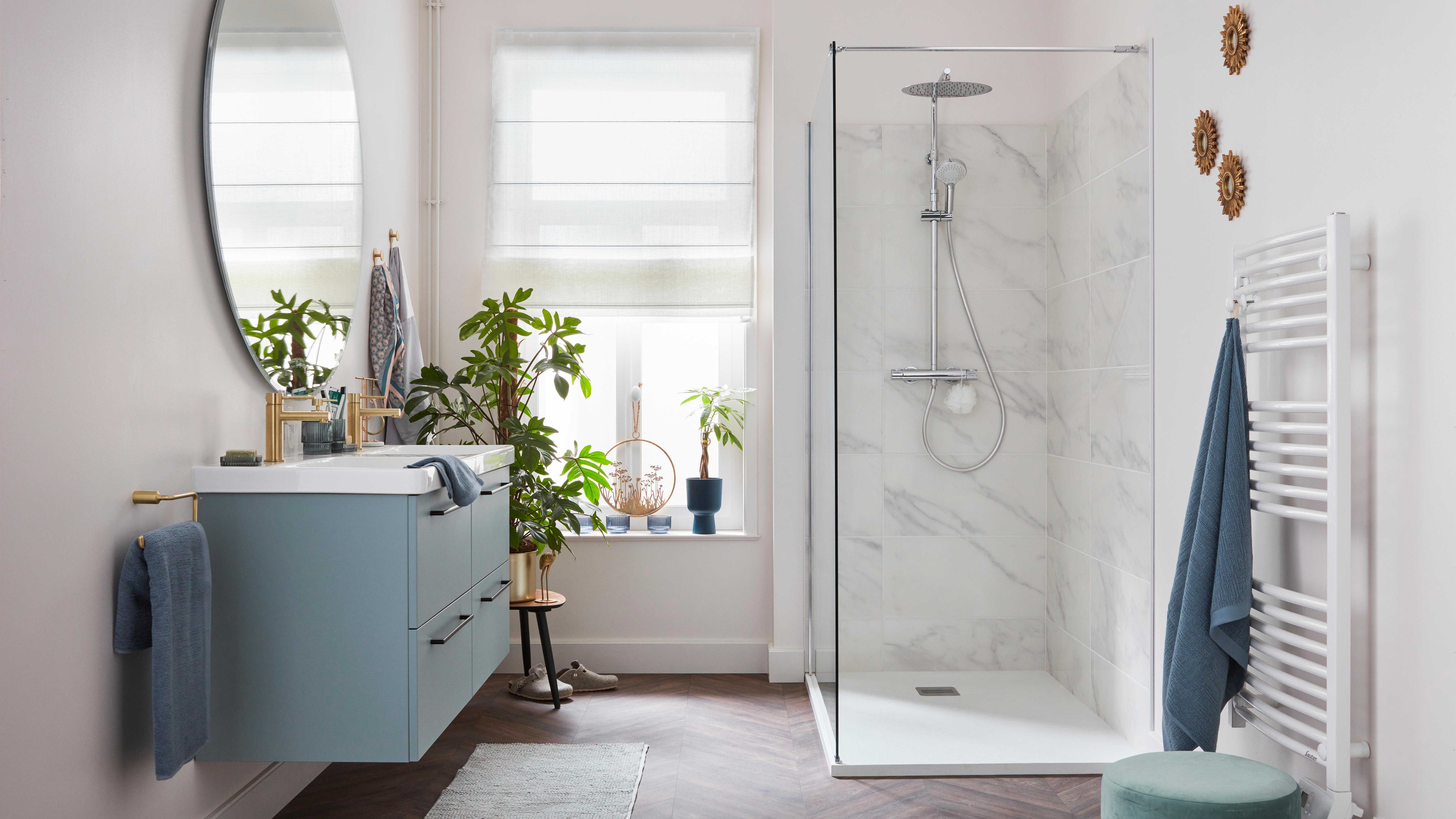 Mitigeur de lavabo or brossé M, bonde incluse, Envol, ESSEBAGNO - 9