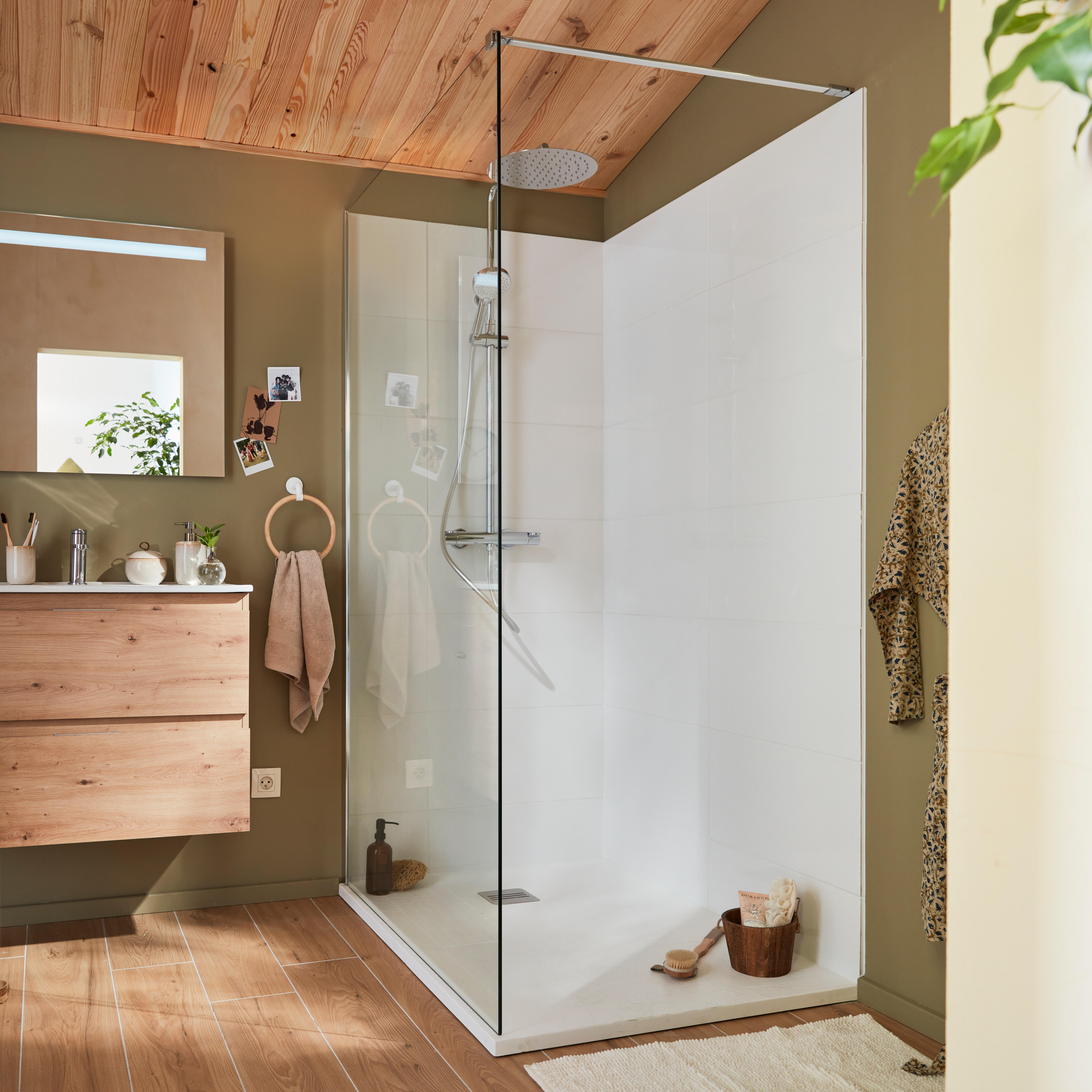 Columna de ducha termostática SENSEA Icone gris cromado - 4