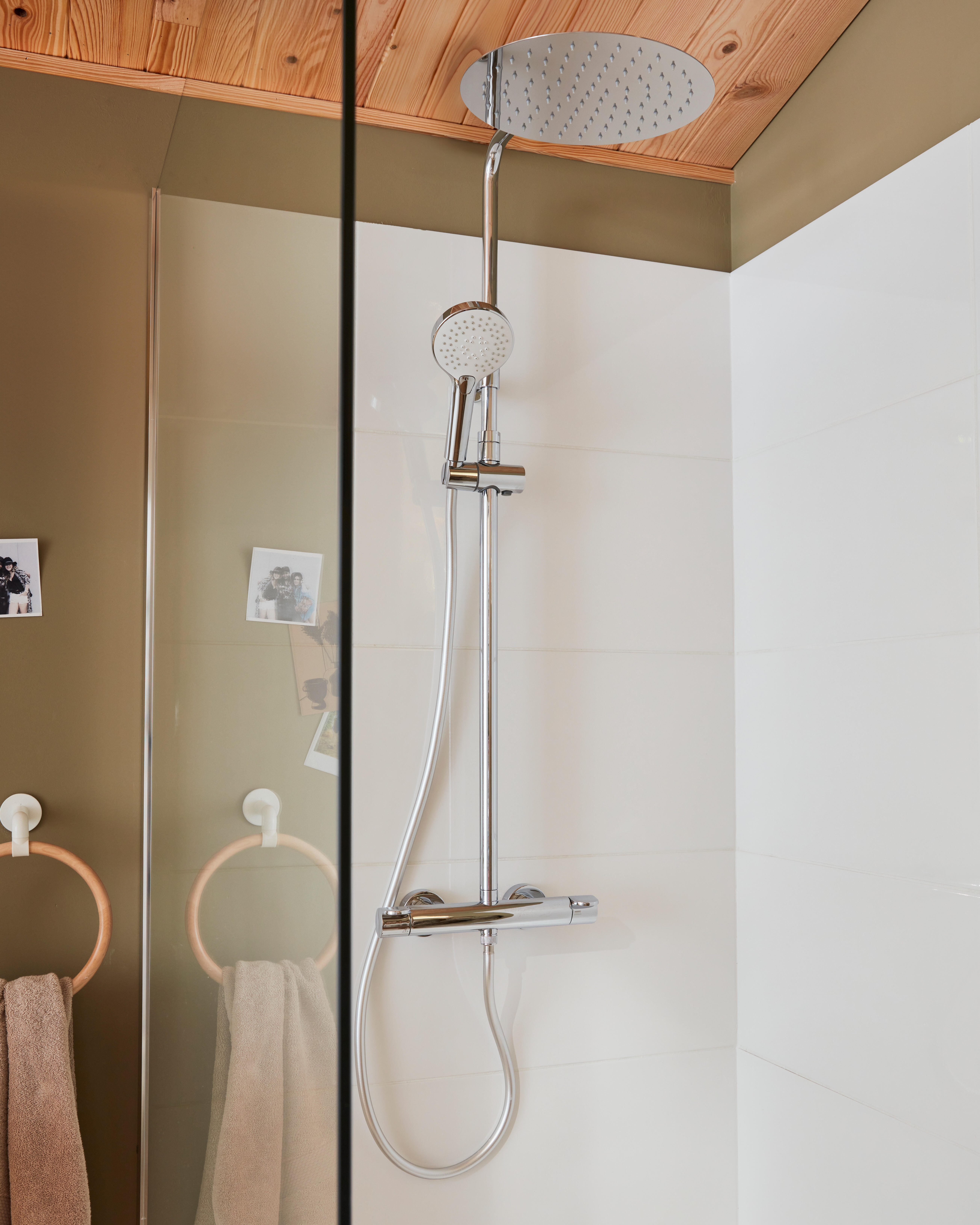 Columna de ducha termostática SENSEA Icone gris cromado - 2