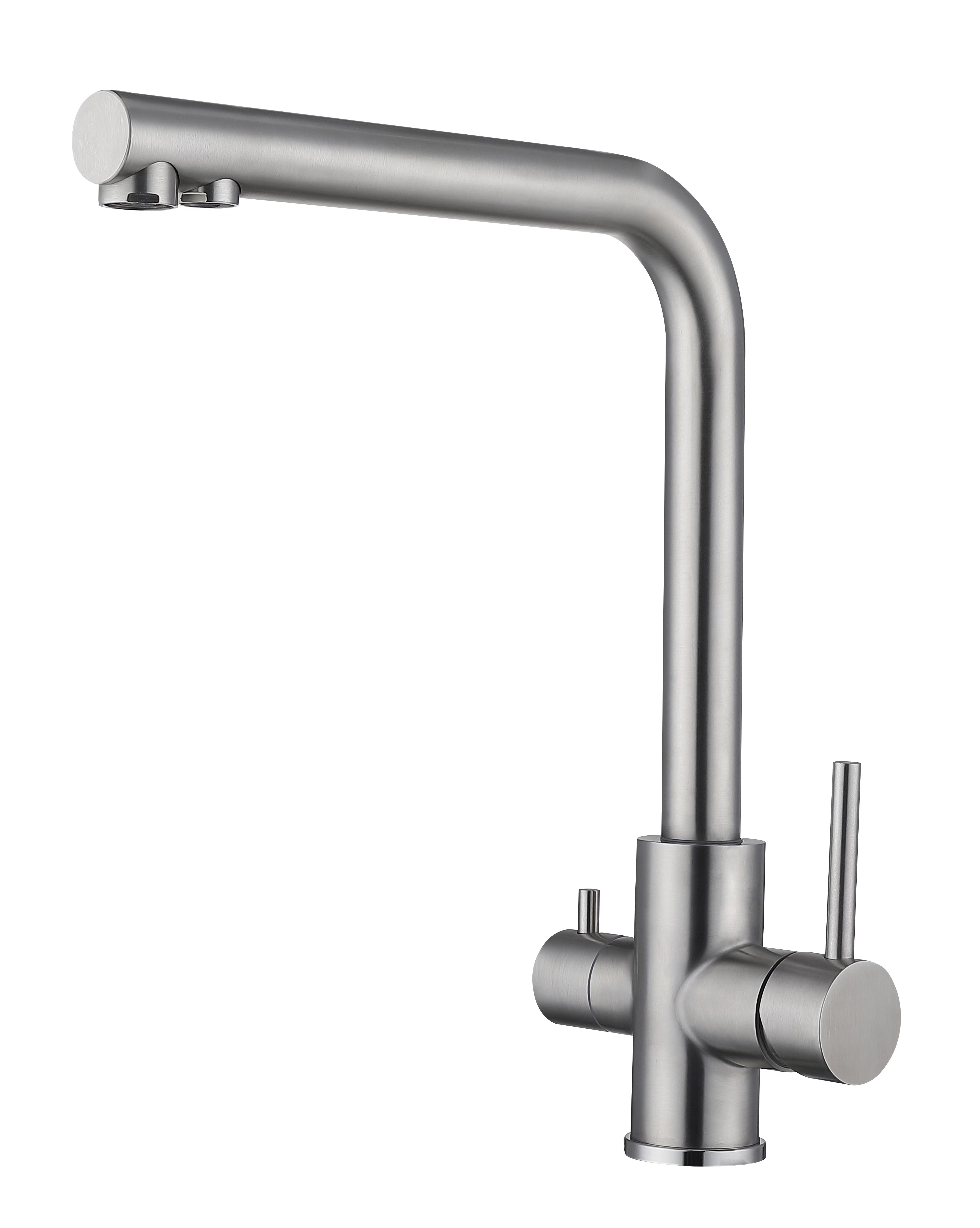 Grifo de cocina monomando osmosis orion andemen acero cepillado