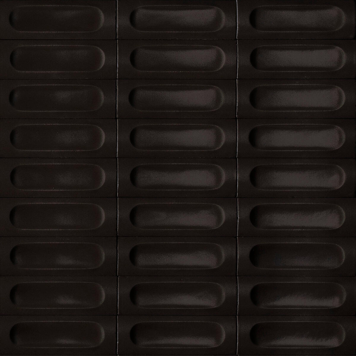 Carrelage mural effet décor noir semi mat l.5 x L.15 cm Mattie - 5