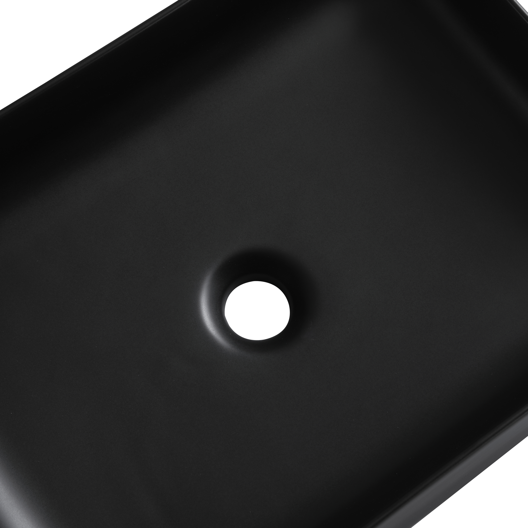 Vasque à poser céramique rectangulaire Studio H.12 x l.50 x P.36 cm noir mat - 5