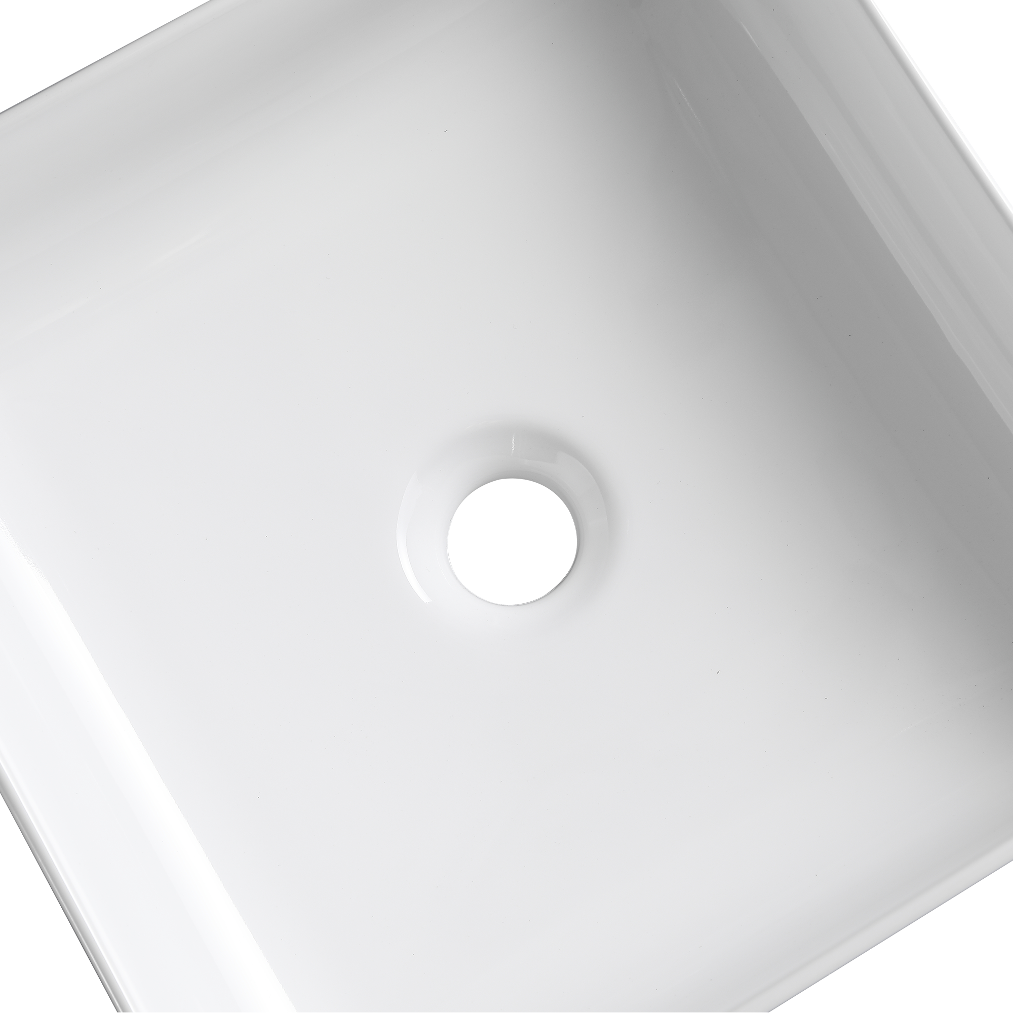 Vasque à poser céramique carré Studio l.36 x P.36 cm blanc brillant - 9