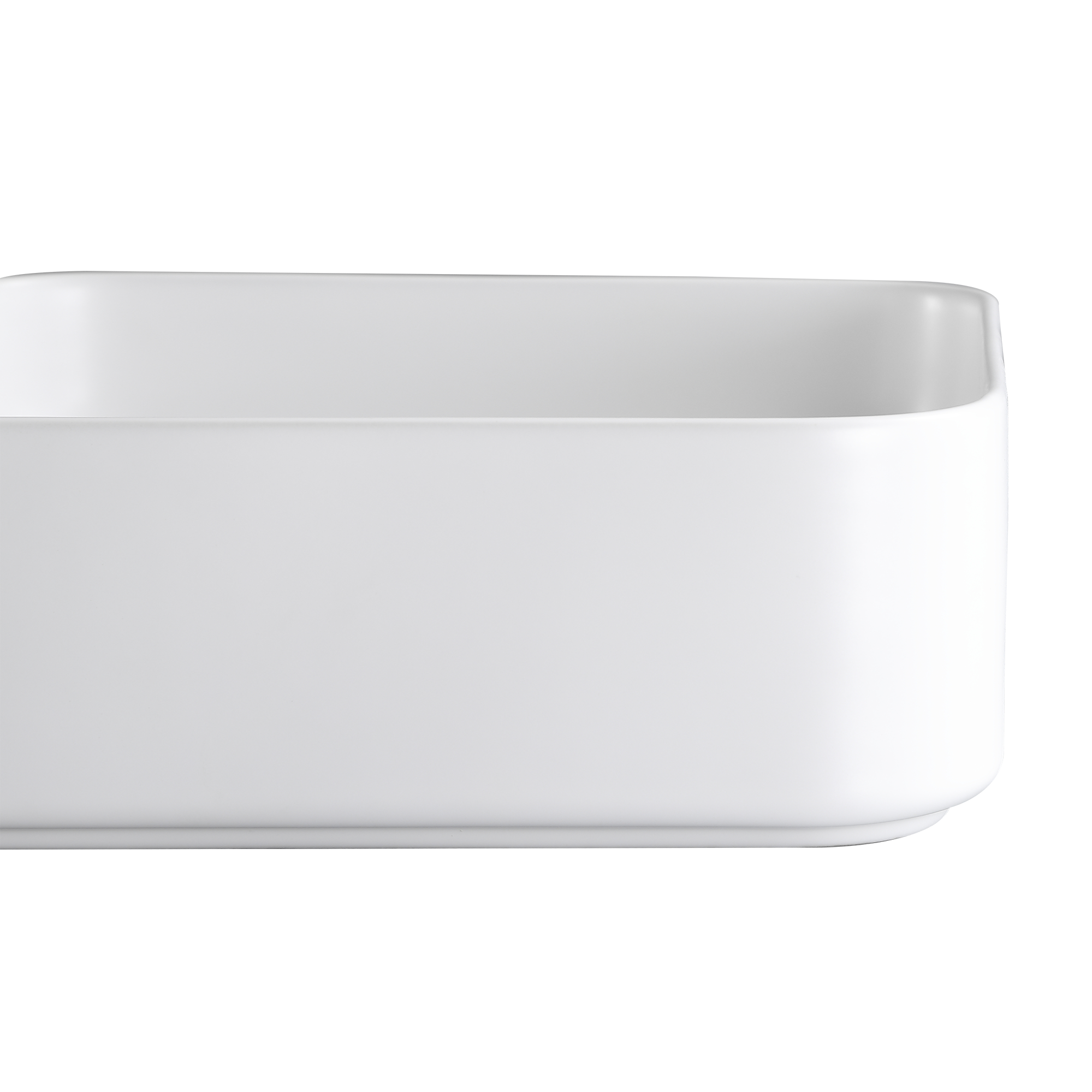 Vasque à poser céramique carré Studio H.12 x l.36 x P.36 cm blanc mat - 5