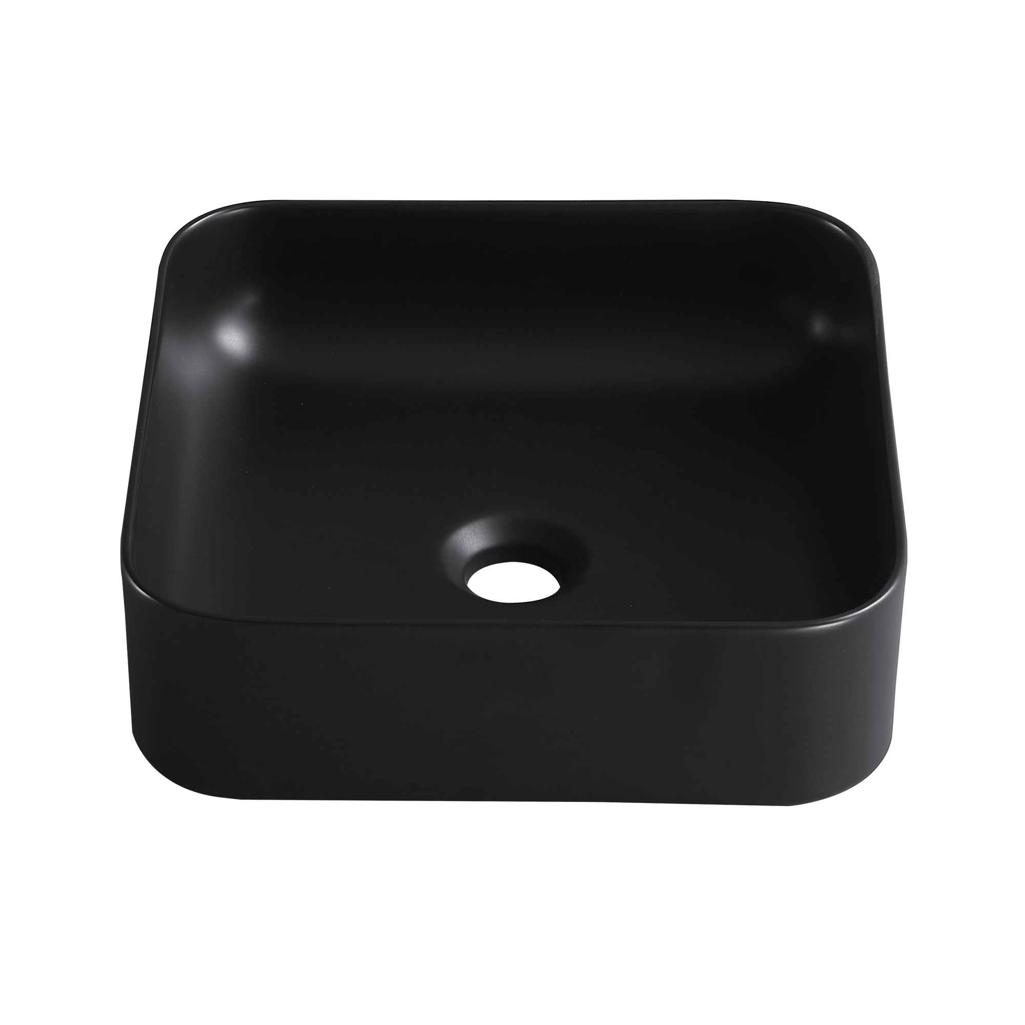 Umywalka nablatowa Studio Square czarny mat 36 cm Sensea - 2