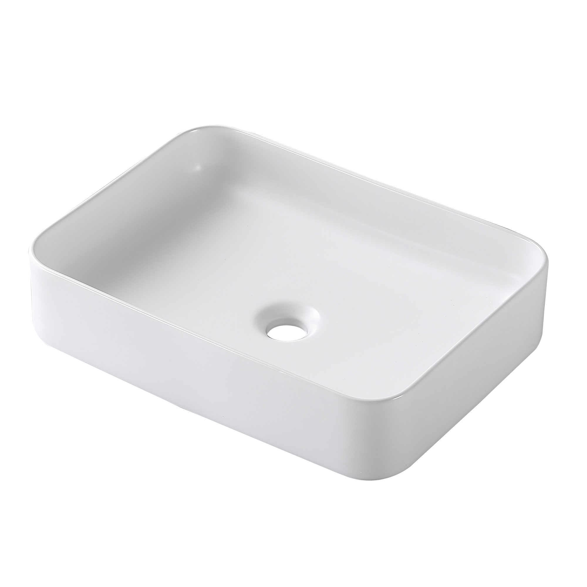 Vasque à poser céramique rectangulaire Studio l.50 x P.36 cm blanc mat - 3