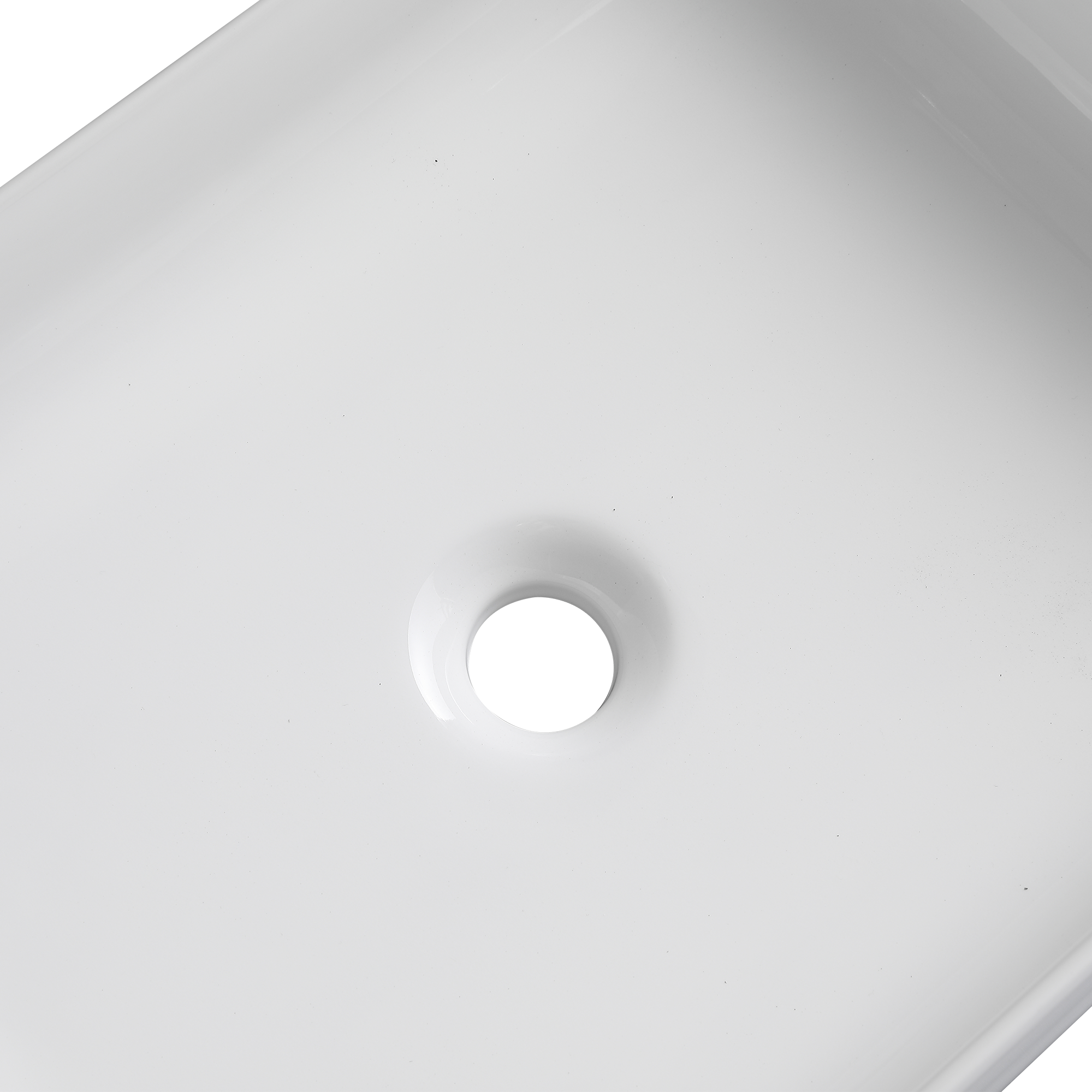 Vasque à poser céramique rectangulaire Studio l.50 x P.36 cm blanc brillant - 9