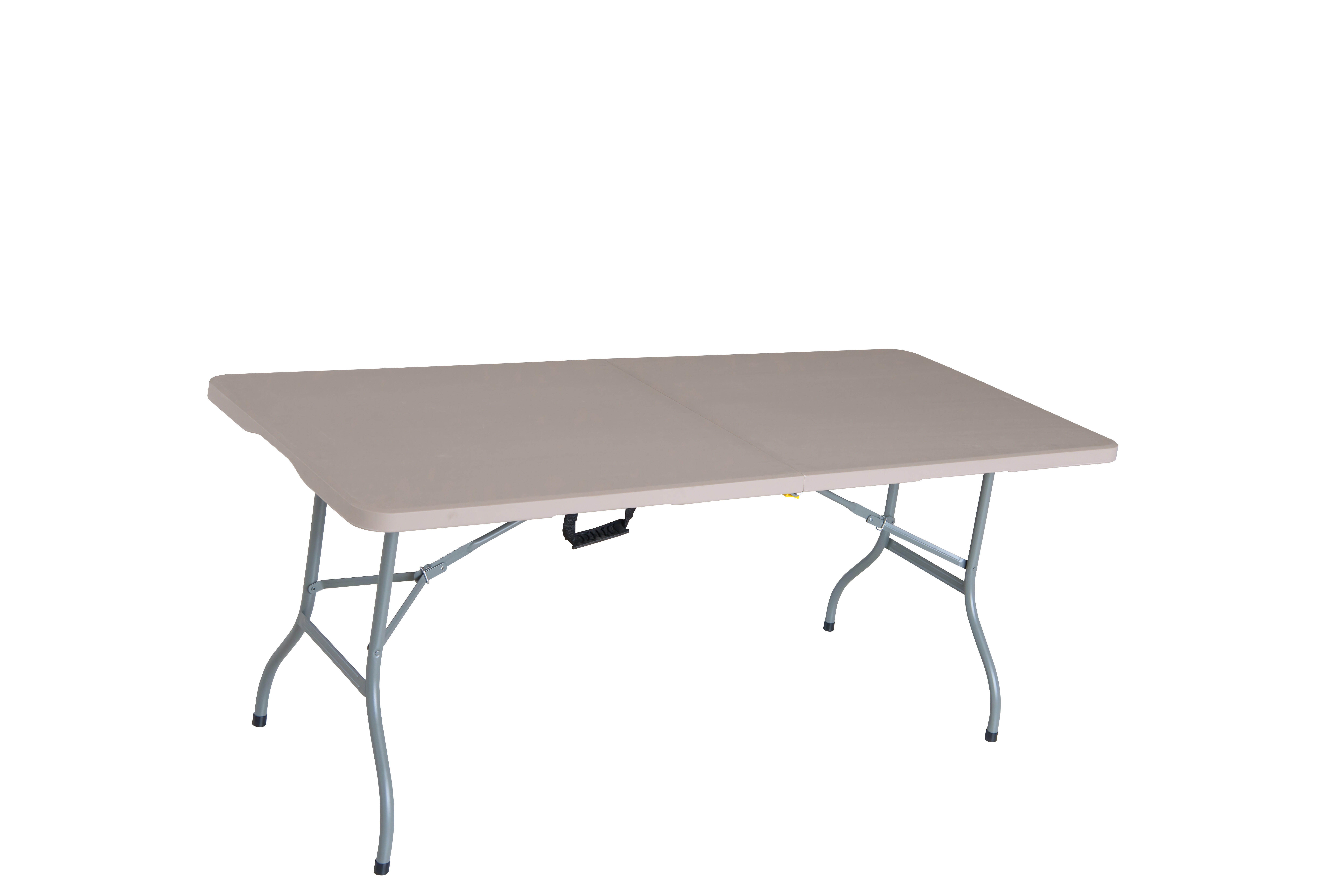 Mesa catering basic de acero topo de 74 x 74 x 180 cm