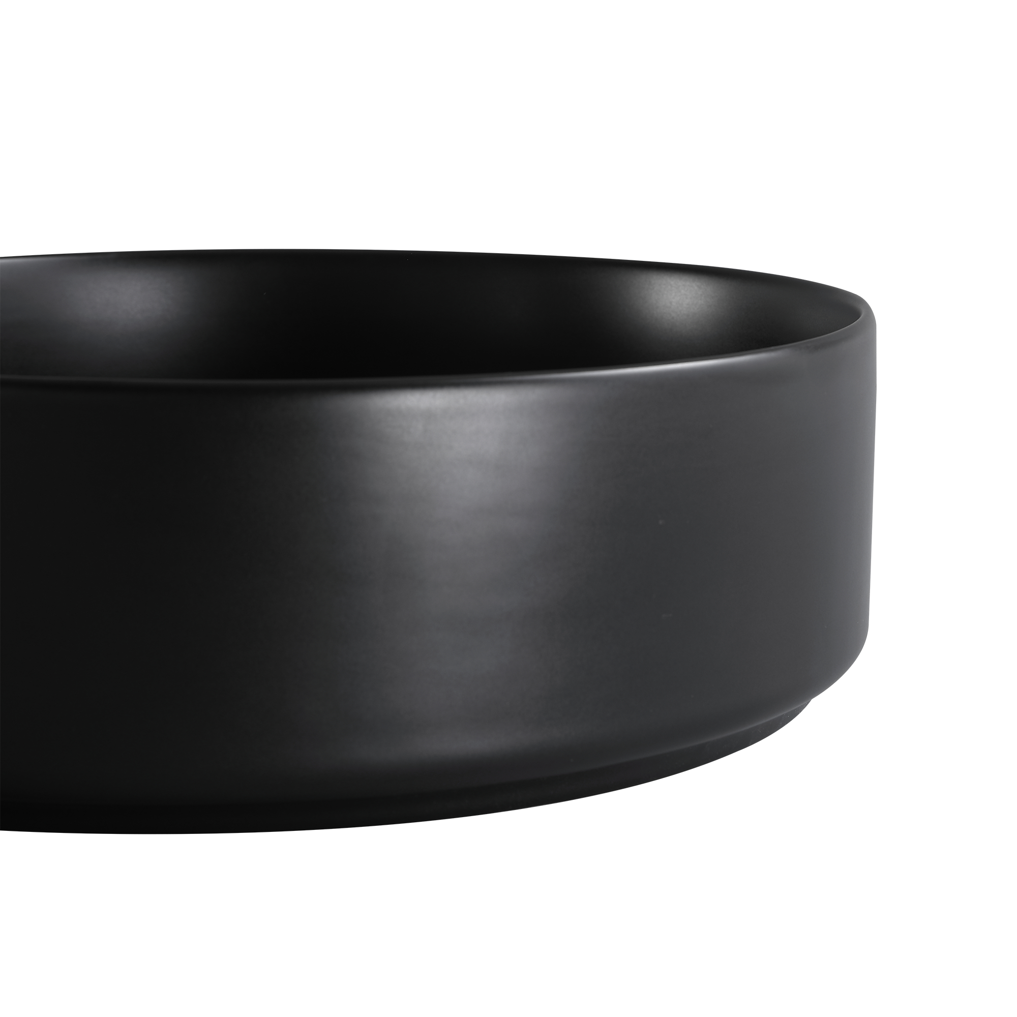 Vasque à poser céramique rond Studio Diam.37 cm noir mat - 3