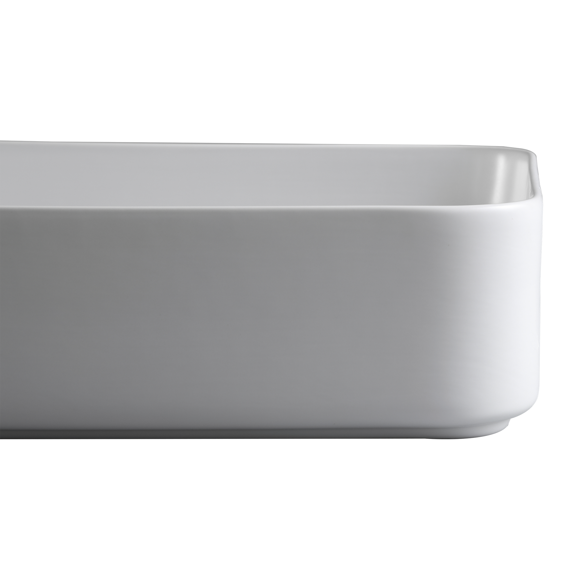 Vasque à poser céramique rectangulaire Studio l.50 x P.36 cm blanc mat - 4