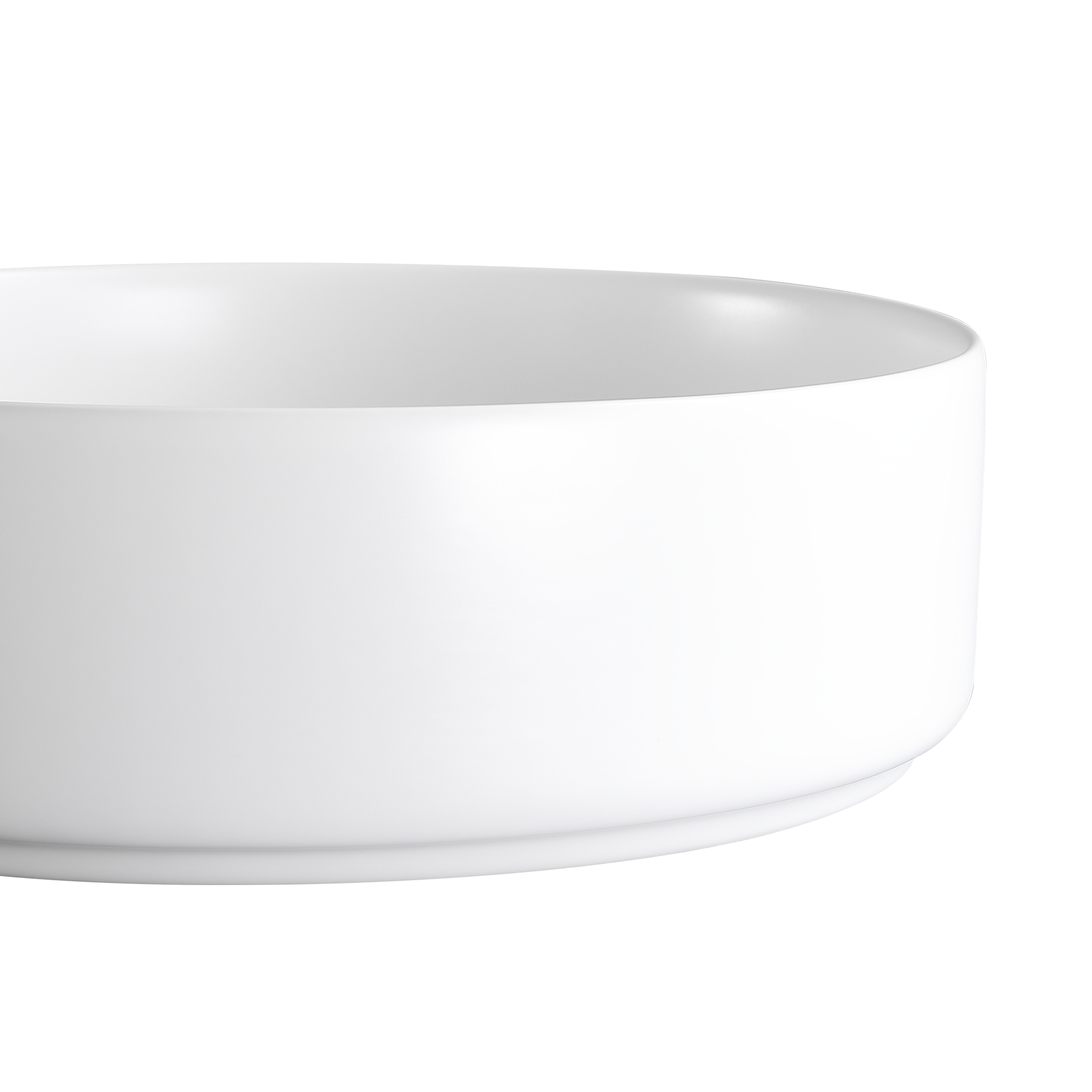 Vasque à poser céramique rond Studio Diam.37 cm blanc mat - 8