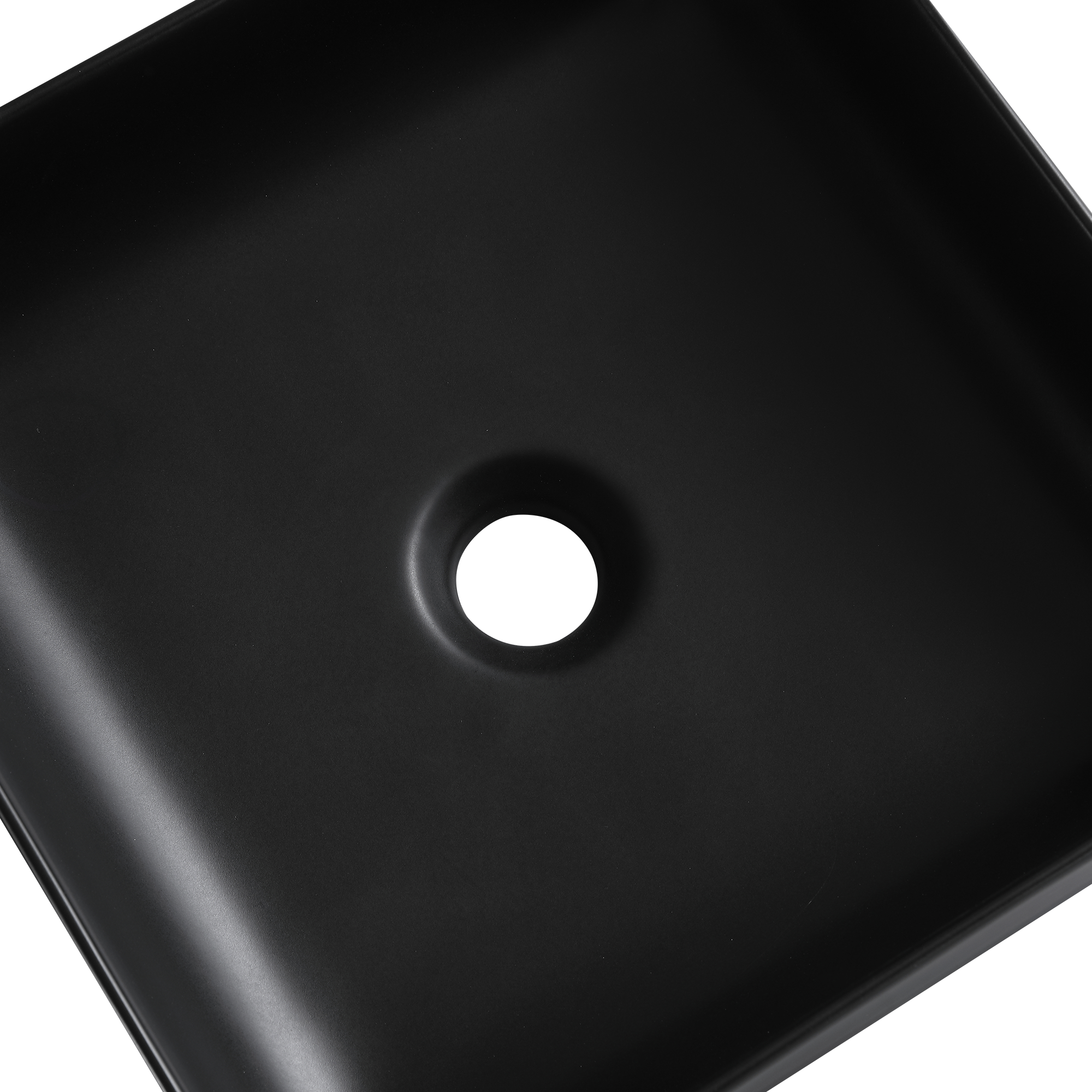 Umywalka nablatowa Studio Square czarny mat 36 cm Sensea - 4