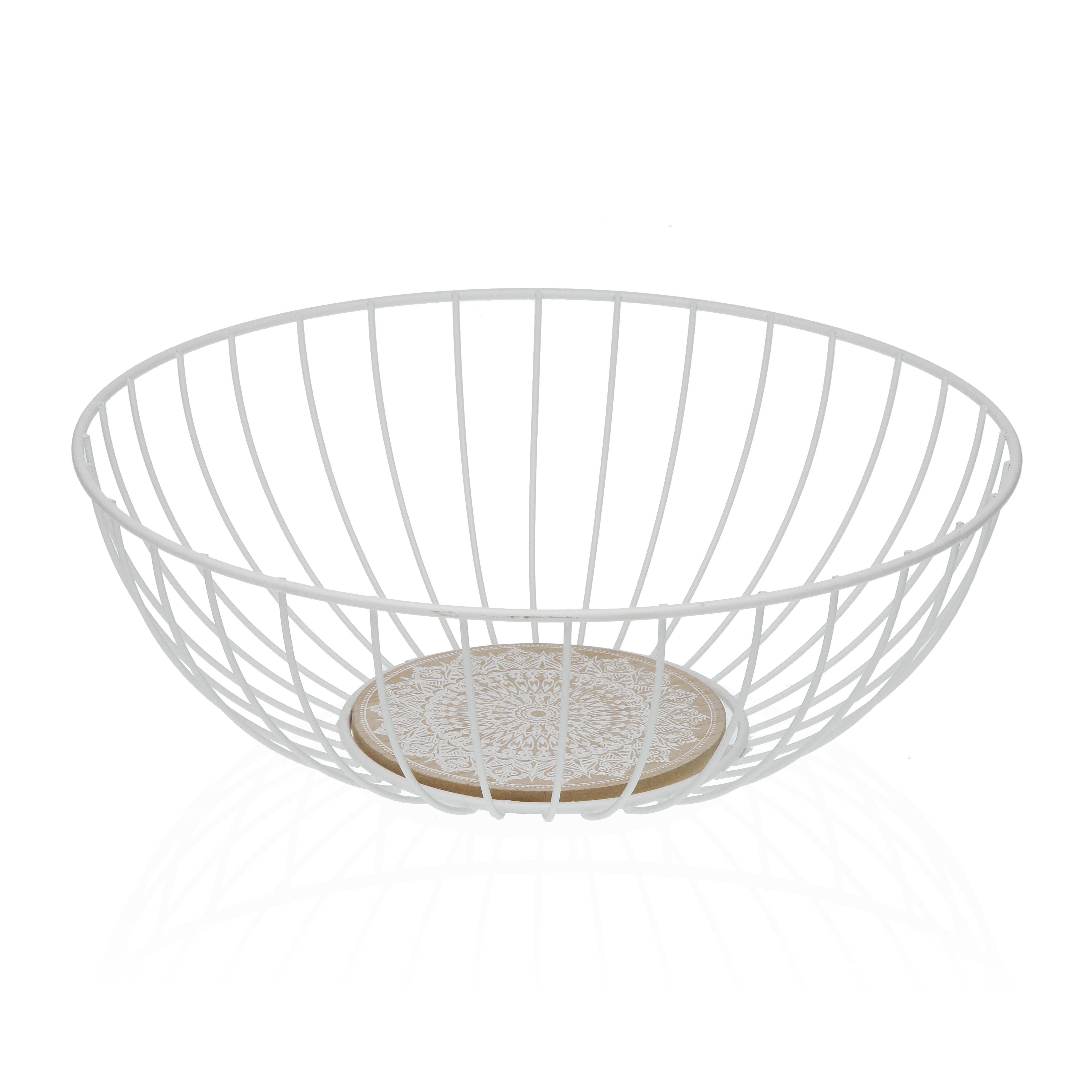 Cesta metálica versa new mandala 10x28x28cm