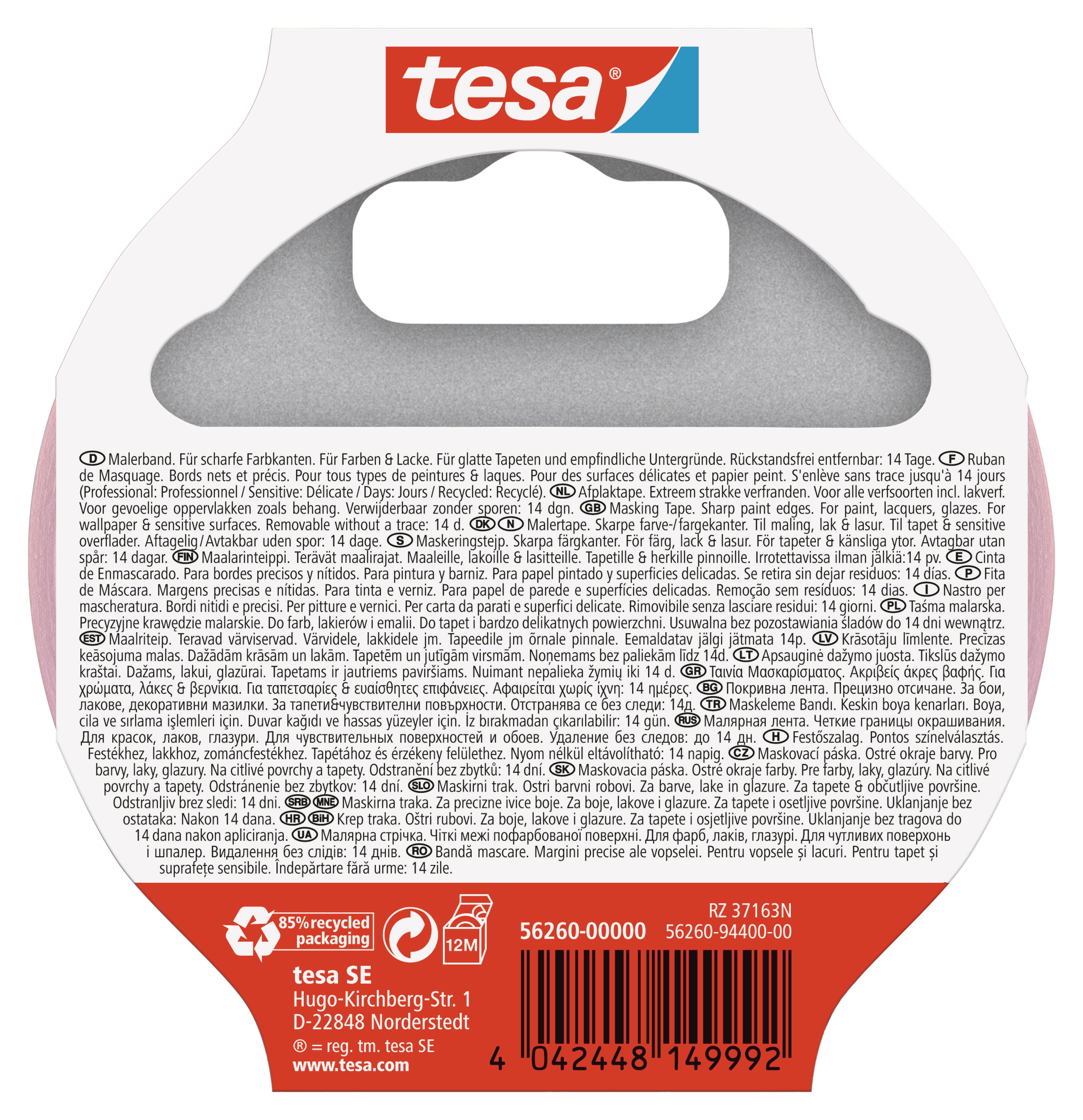 Cinta de pintor precision sensitive TESA 25mx25mm - 7