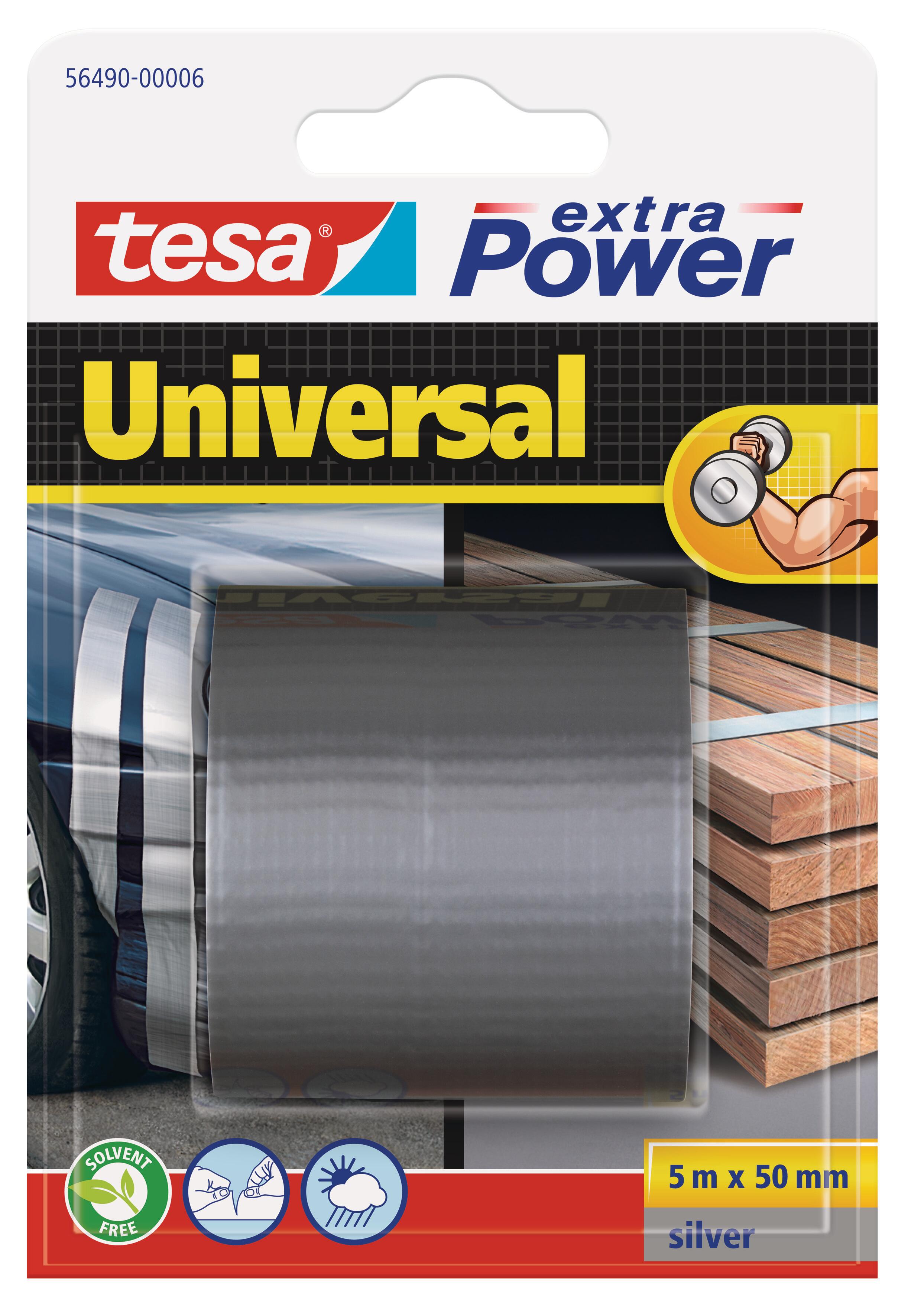Fita de reparação 5x50 mm ExtraPower universal prata Tesa - 4
