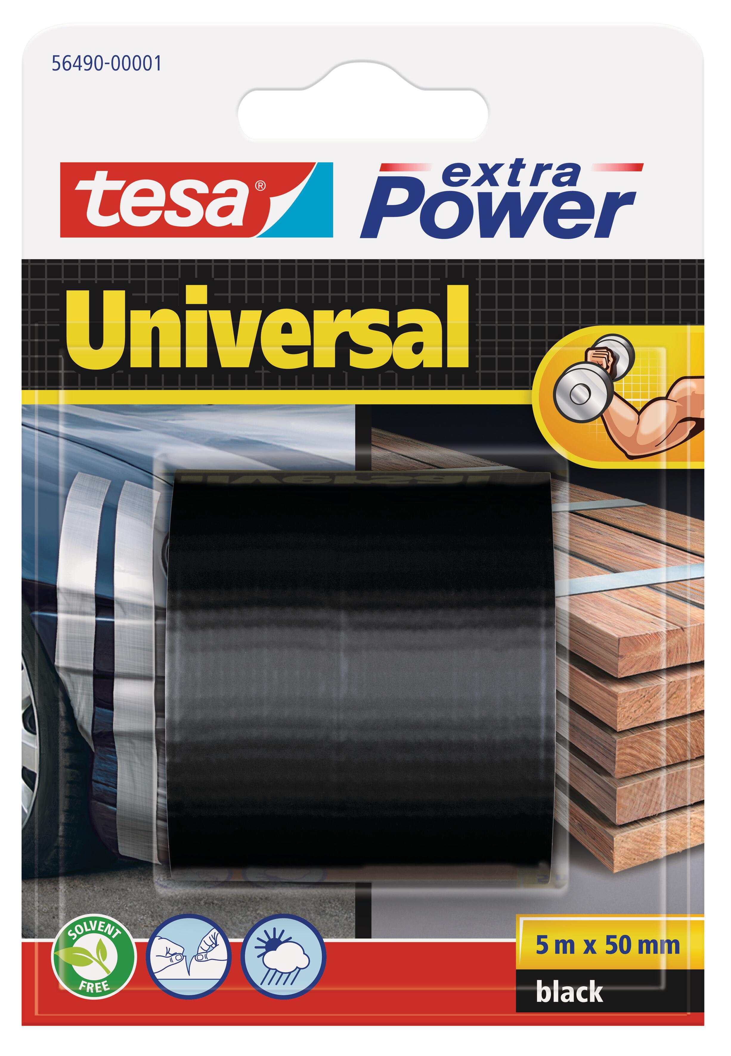 Fita de reparação 5x50 mm ExtraPower universal preto Tesa - 4