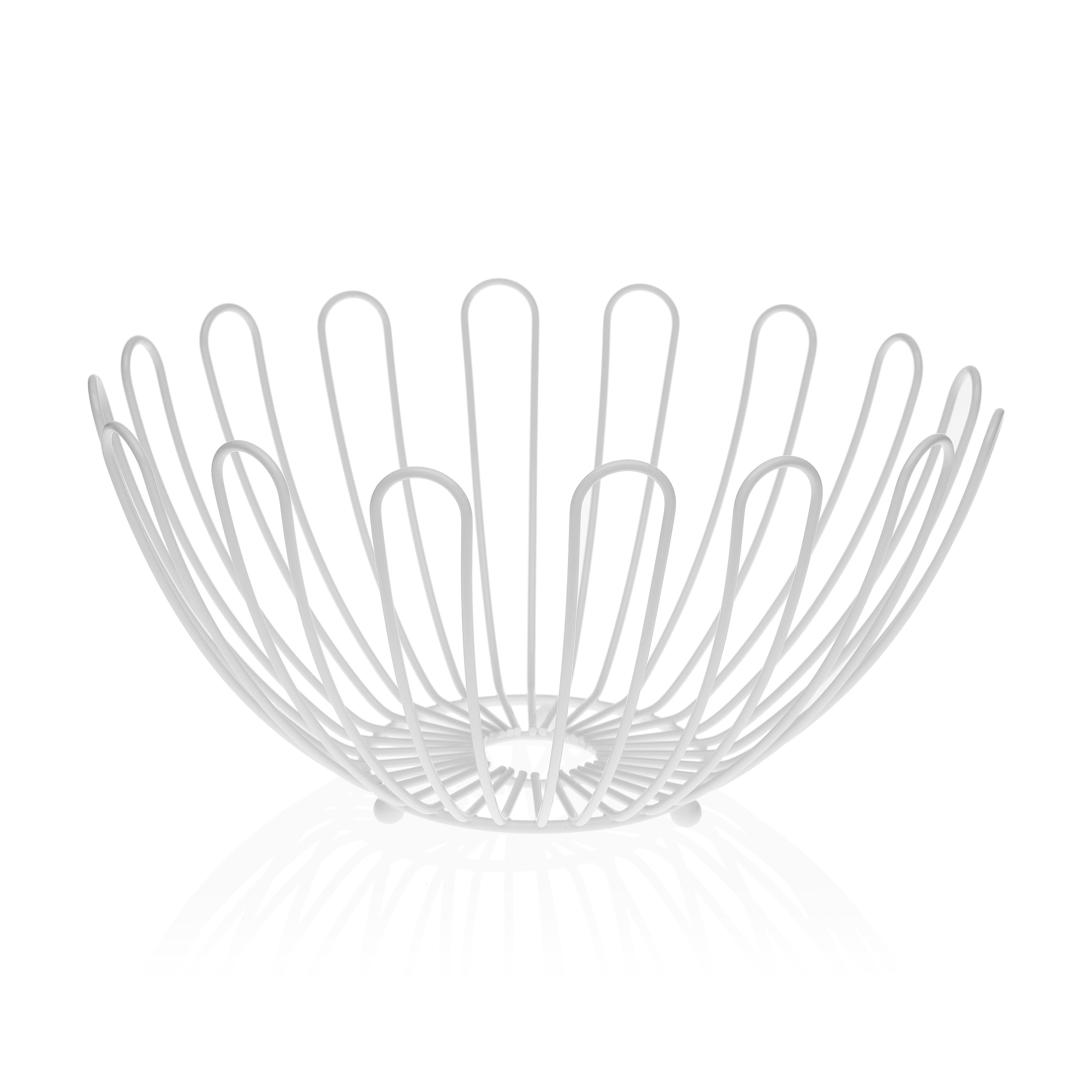 Frutero cromado versa blanco 48x54x27.5cm