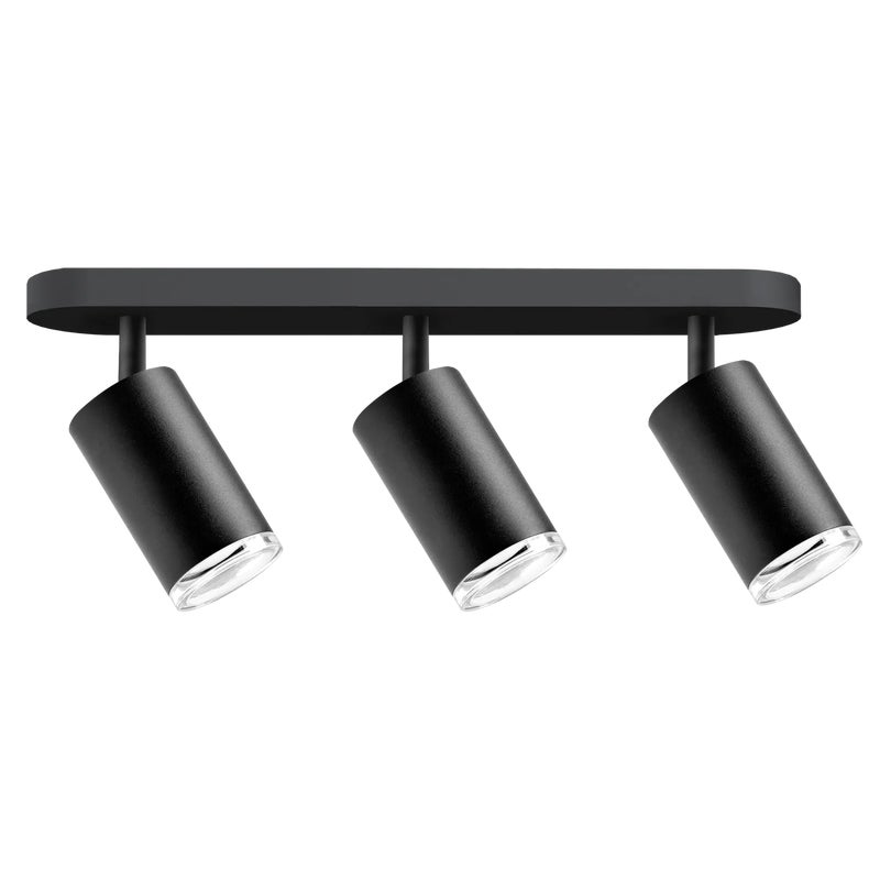 Listwa reflektorowa Turyn czarna 3 x GU10 IP44 LED Goldlux