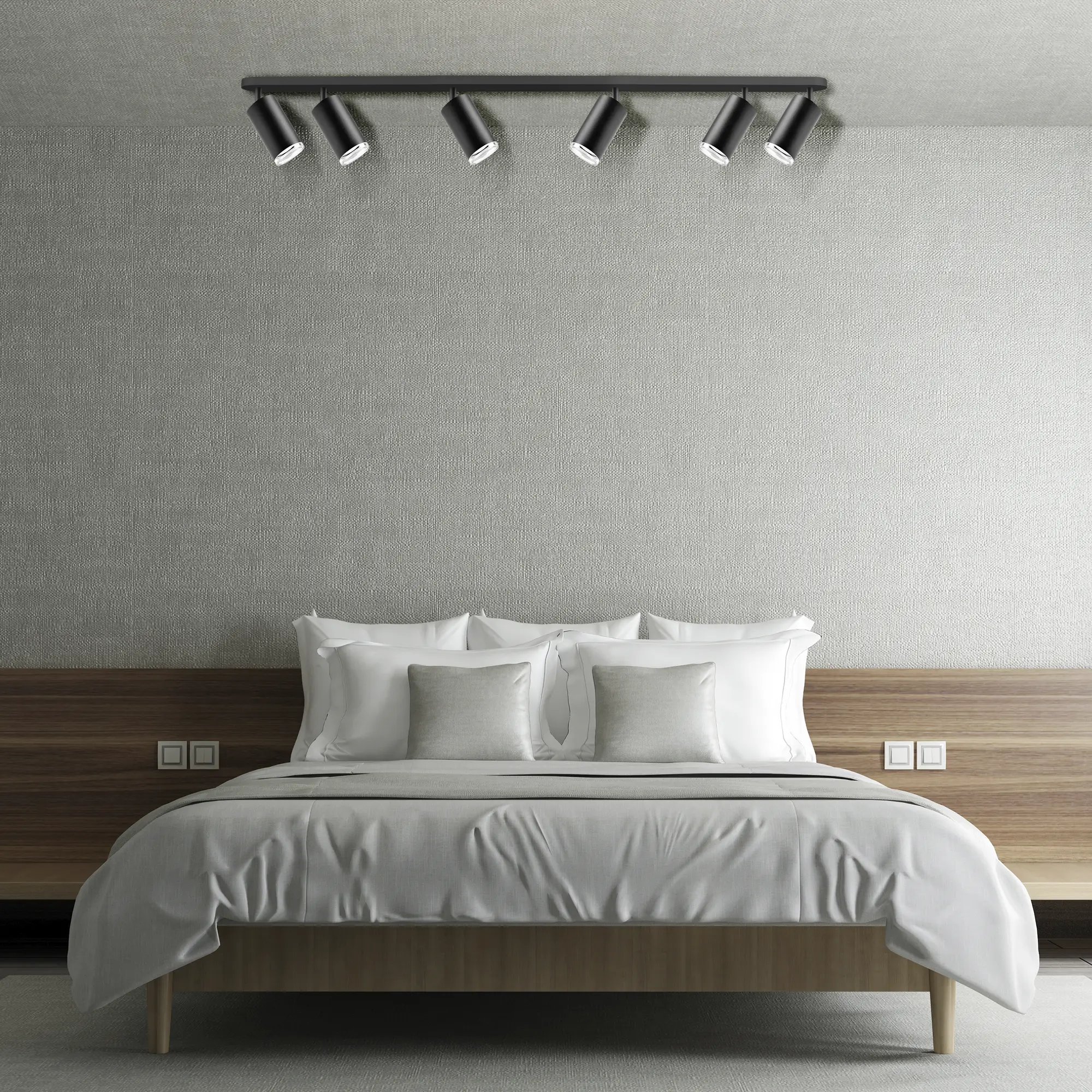 Listwa reflektorowa Turyn czarna 6 x GU10 IP44 LED Goldlux - 3