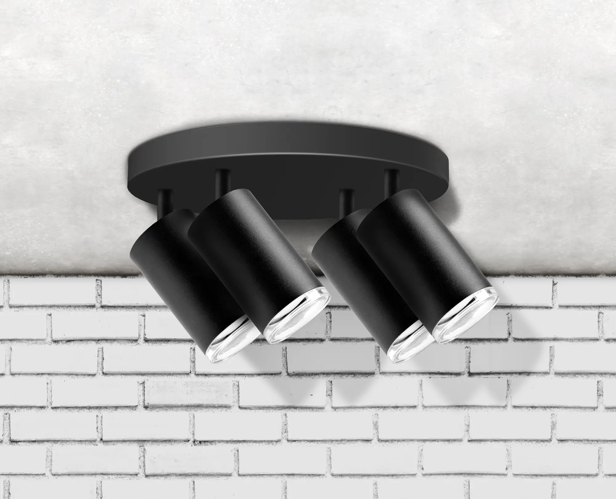 Plafon Turyn czarny 4 x GU10 IP44 LED Goldlux - 2