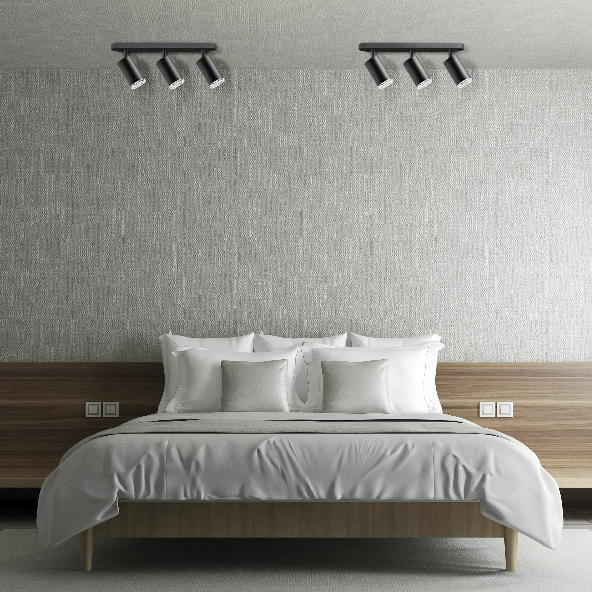 Listwa reflektorowa Turyn czarna 3 x GU10 IP44 LED Goldlux - 4