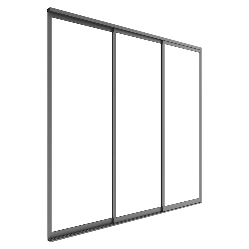 Drzwi przesuwne do pergoli Luxe panel 270x218cm antracytowe