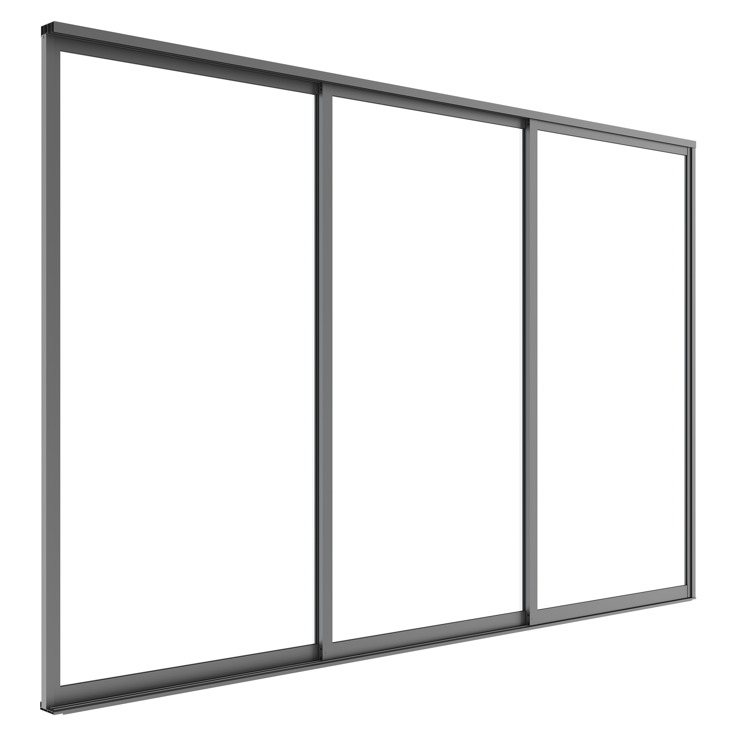 Drzwi przesuwne do pergoli Luxe panel 370x218cm antracytowe