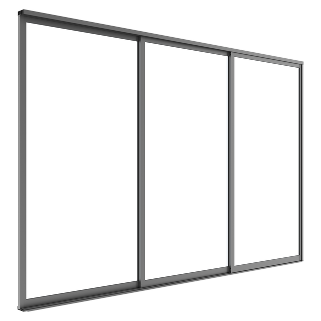 Drzwi przesuwne do pergoli Luxe panel 370x218cm antracytowe