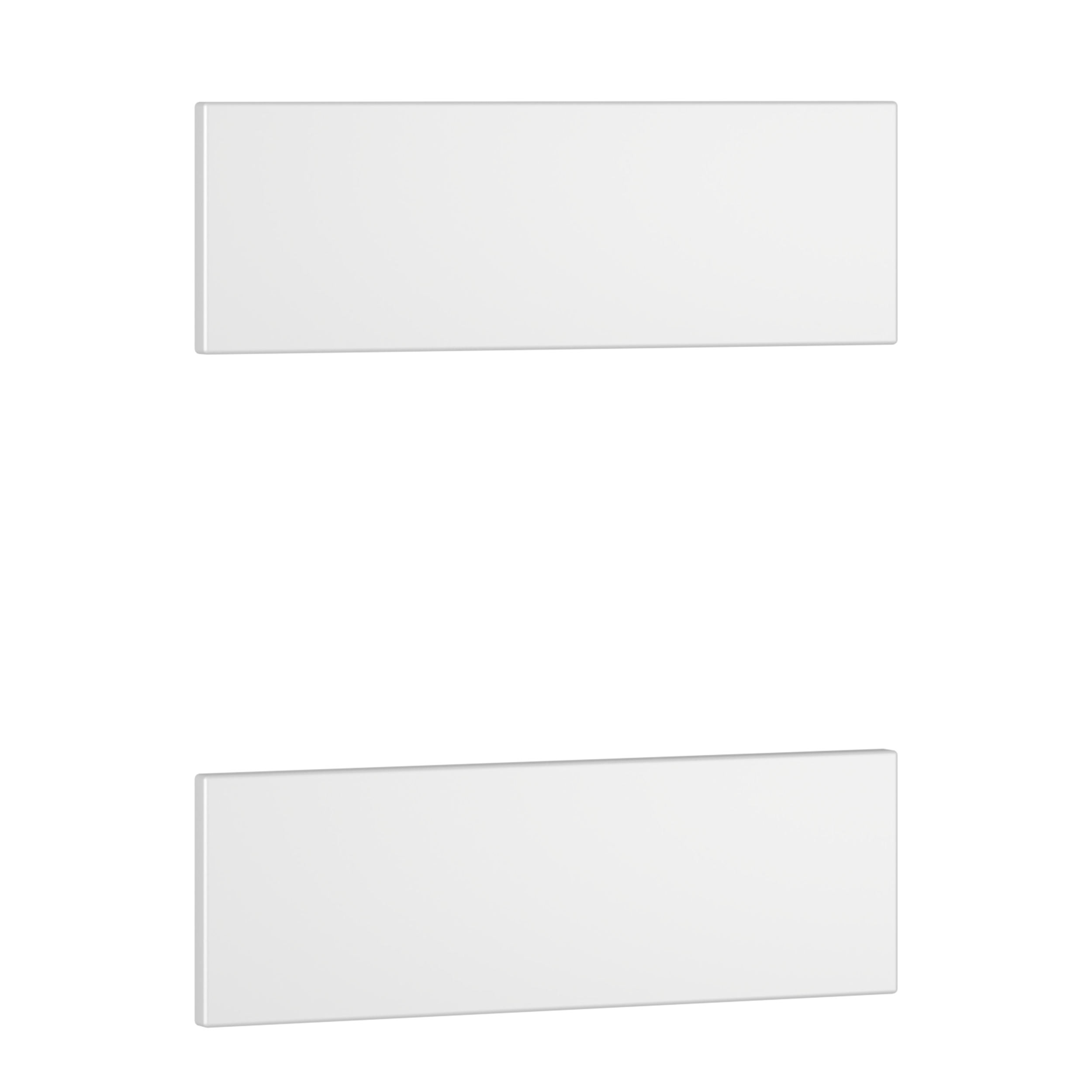 Blenda do korpusu nadstawki szafy 44.4 cm biała 2 szt.