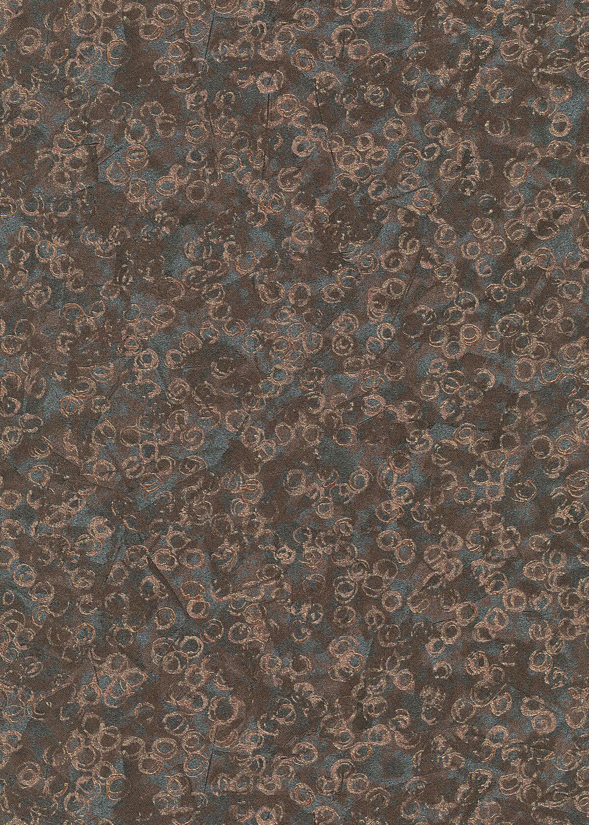 Carta da parati grandi Anelli marrone, 106 cm x 10 m - 2