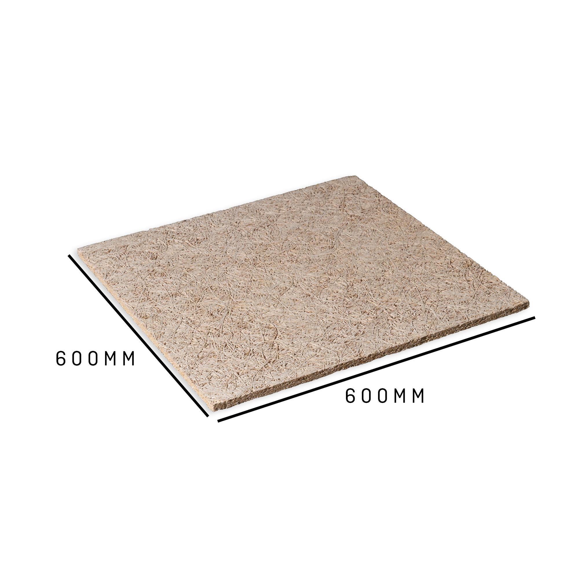 Placa de viruta de madera 59,3x59,3x1,5 cm - 2