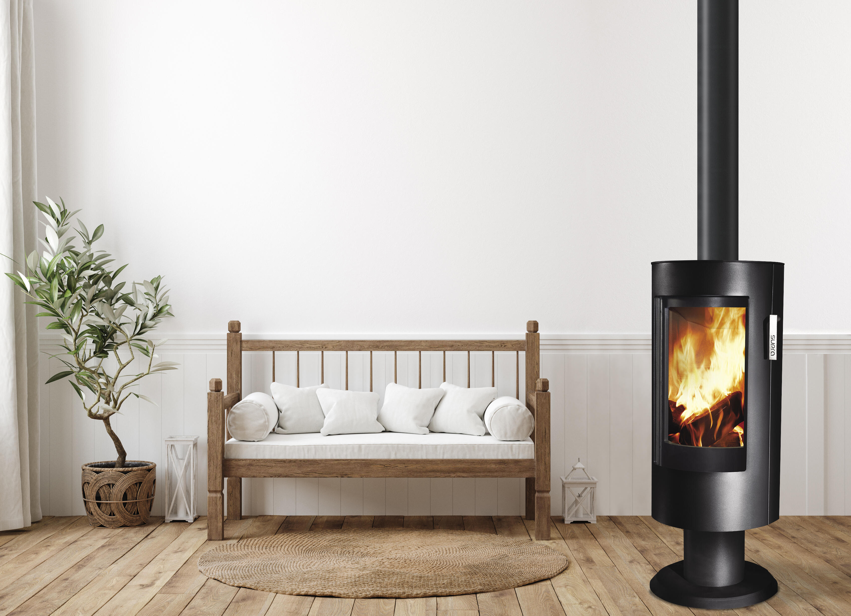 Estufa de leña supra chloe piedra 6kw