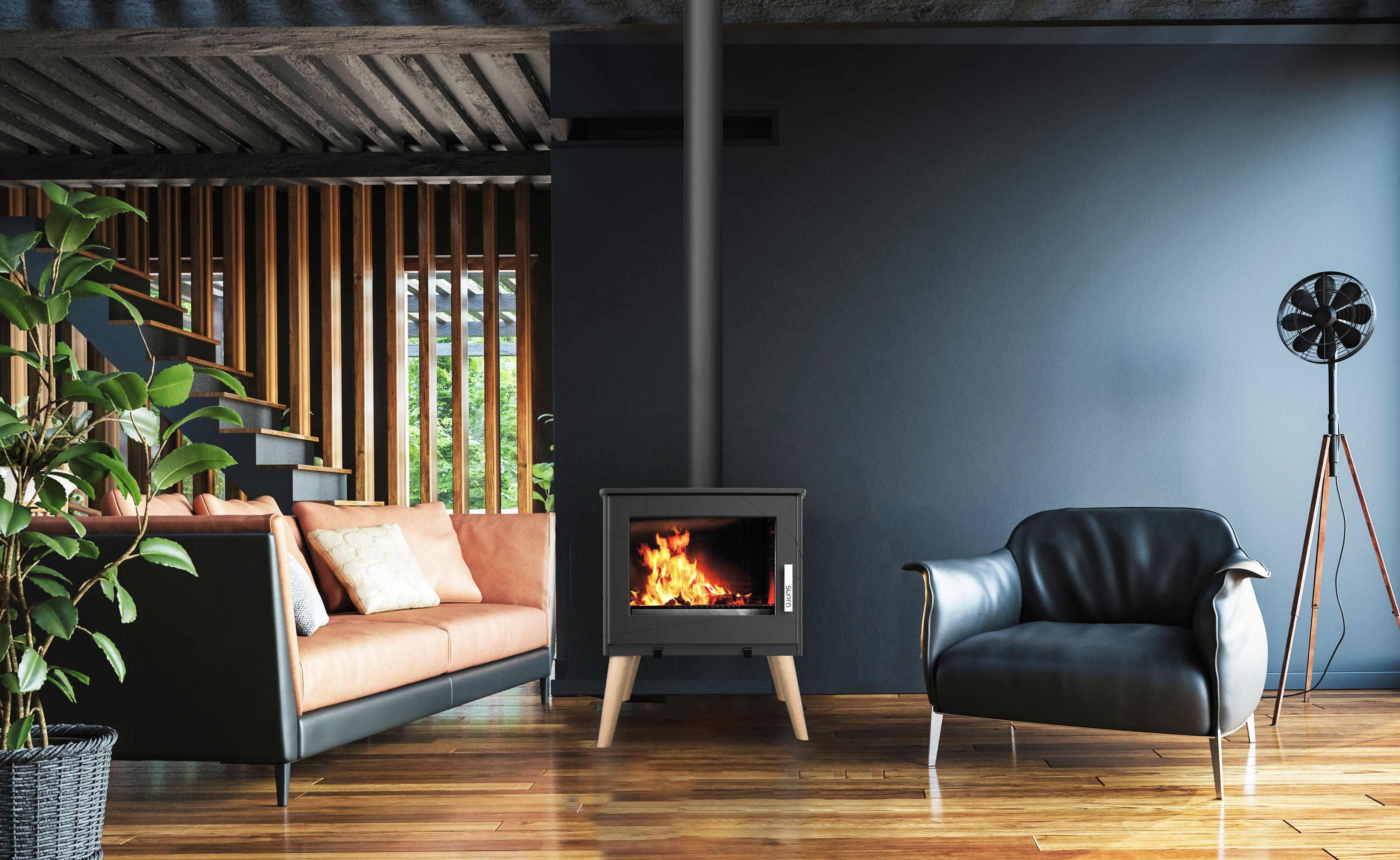 Estufa de leña supra usko de 8.7 kw