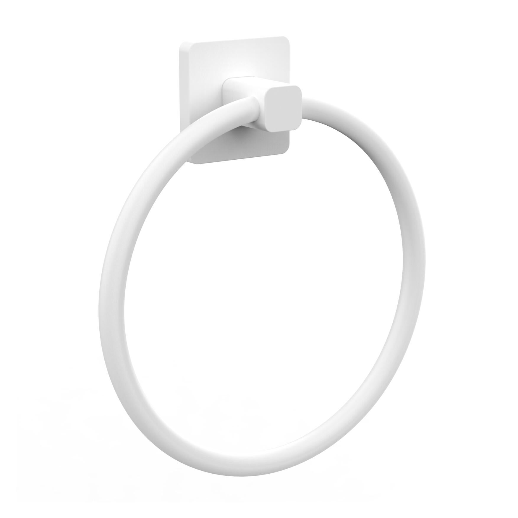 Toallero atornillar epsilon blanco 19.5x22 cm