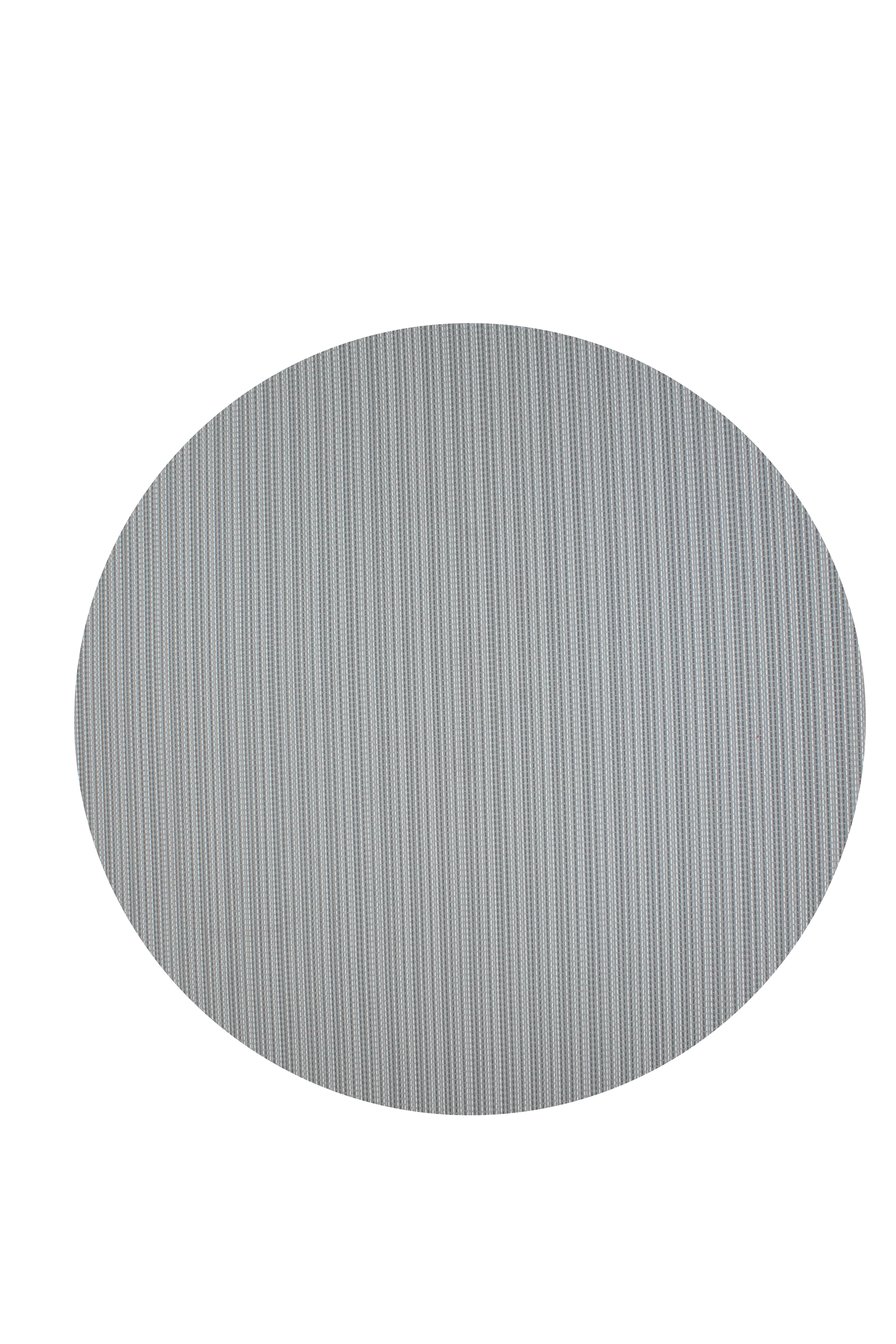 Alfombra exterior/interior pvc teplon plus gris redonda 120x120cm