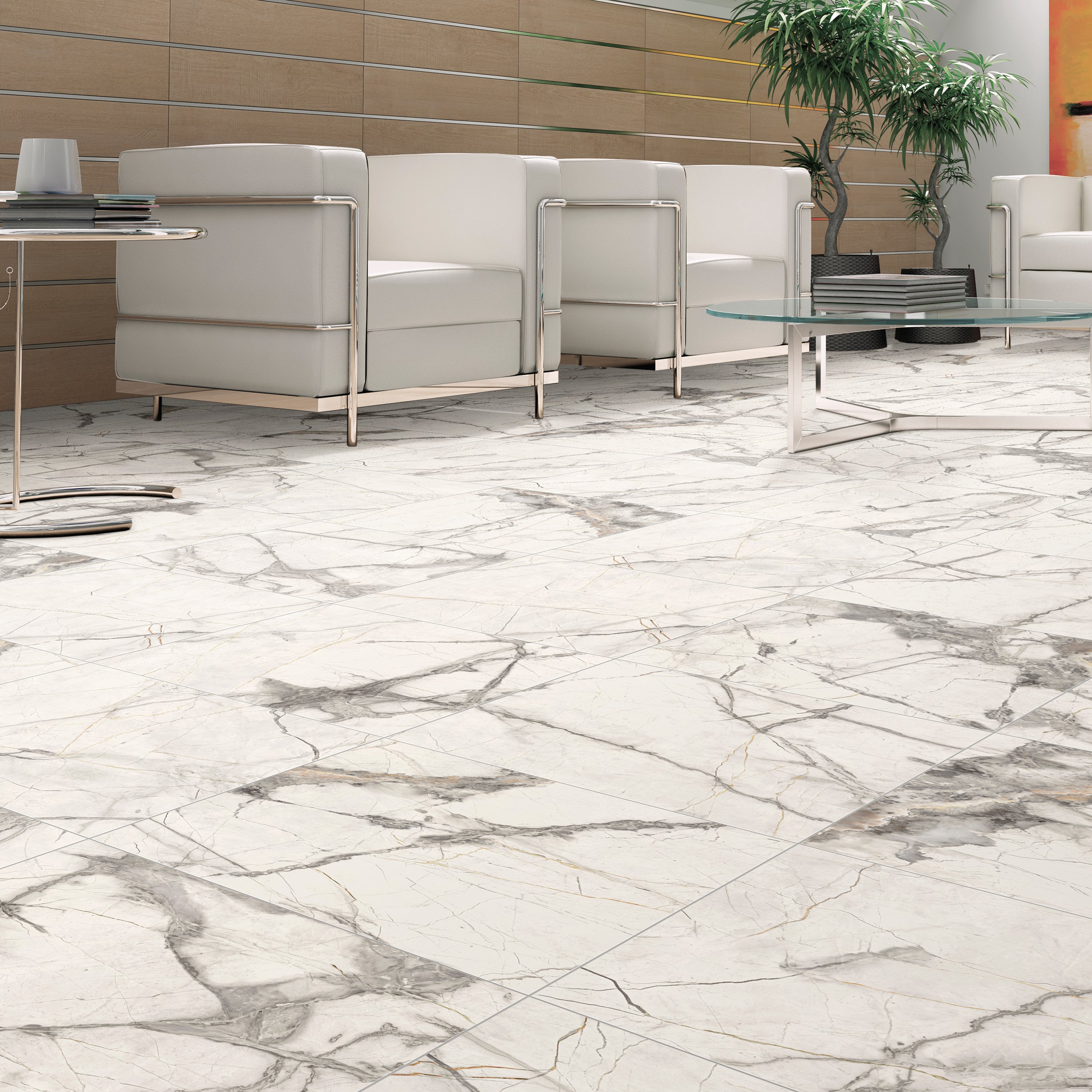 Suelo porcelánico ng iconic efecto madera blanco 60x60 cm c1