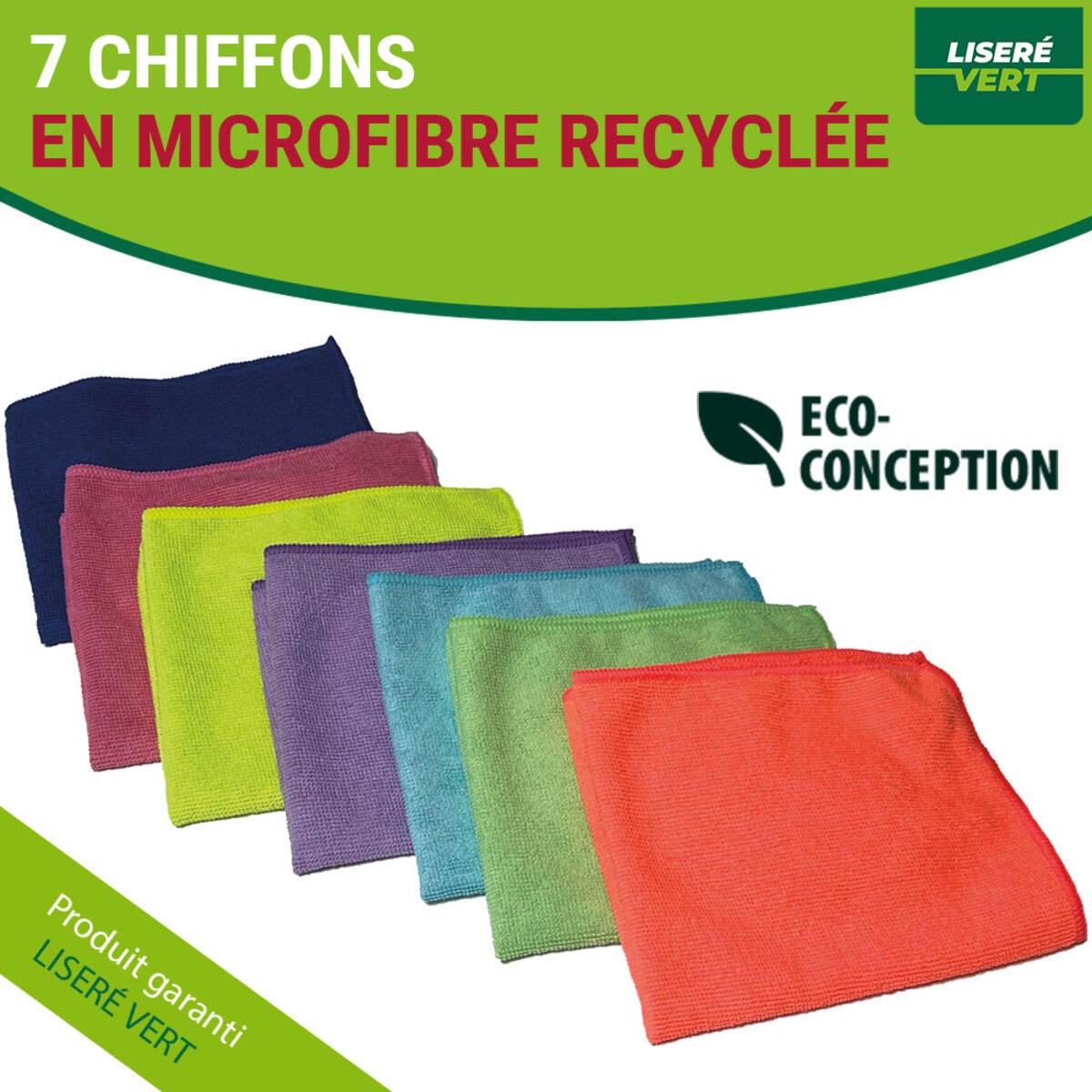 Lote 7 bayetas microfibras recicladas - 3
