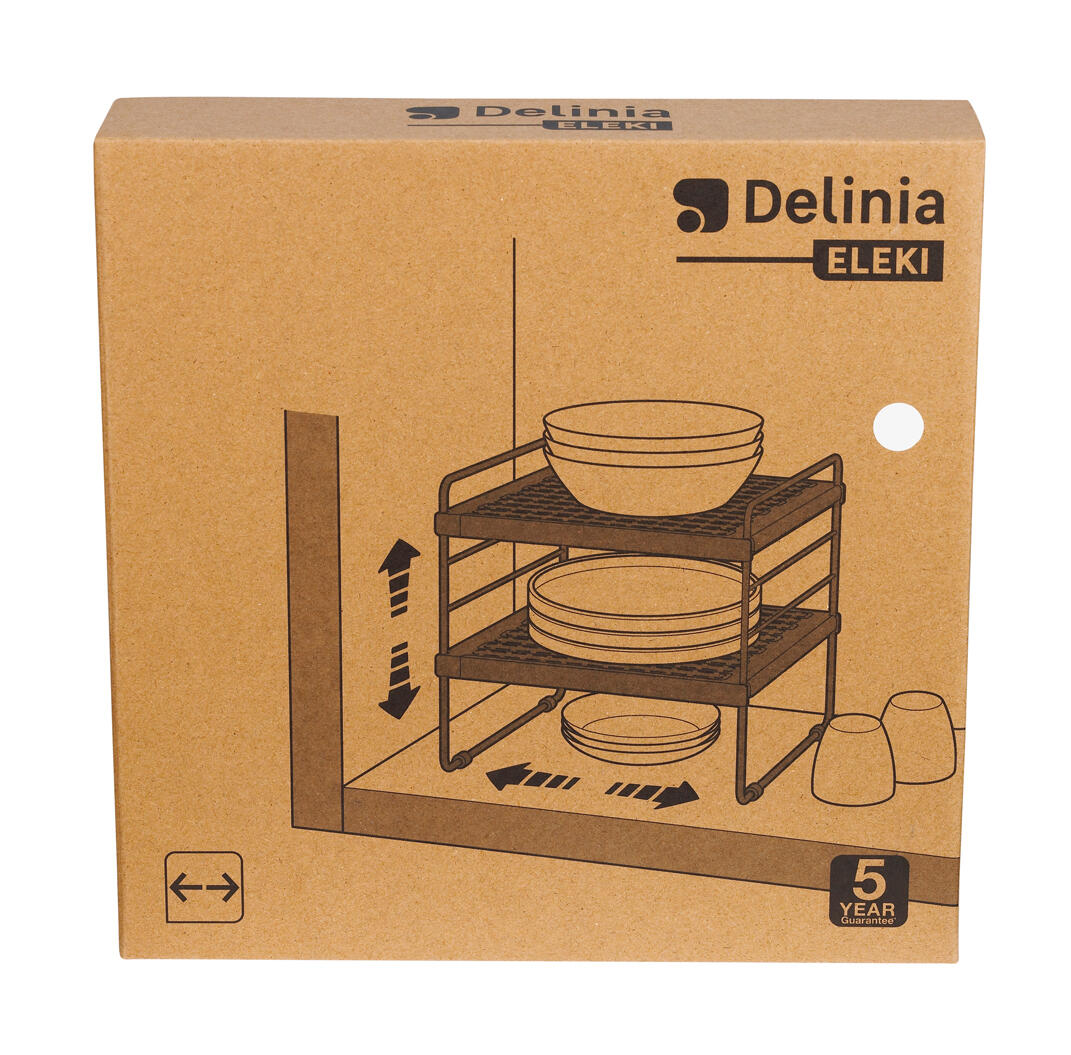 Étagère gain de place extensible pour placard, DELINIA Eleki - 9
