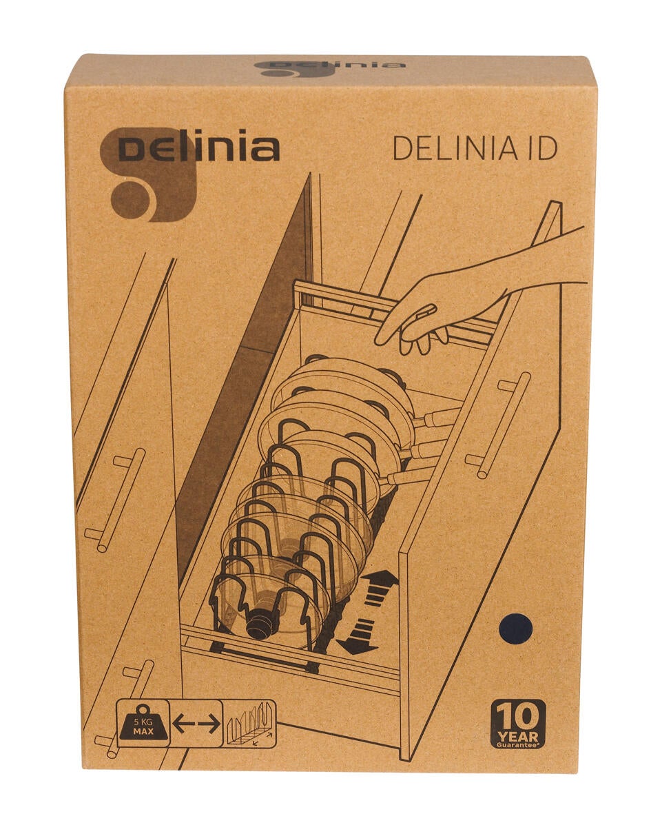 Range poêles et couvercles extensible DELINIA - 14