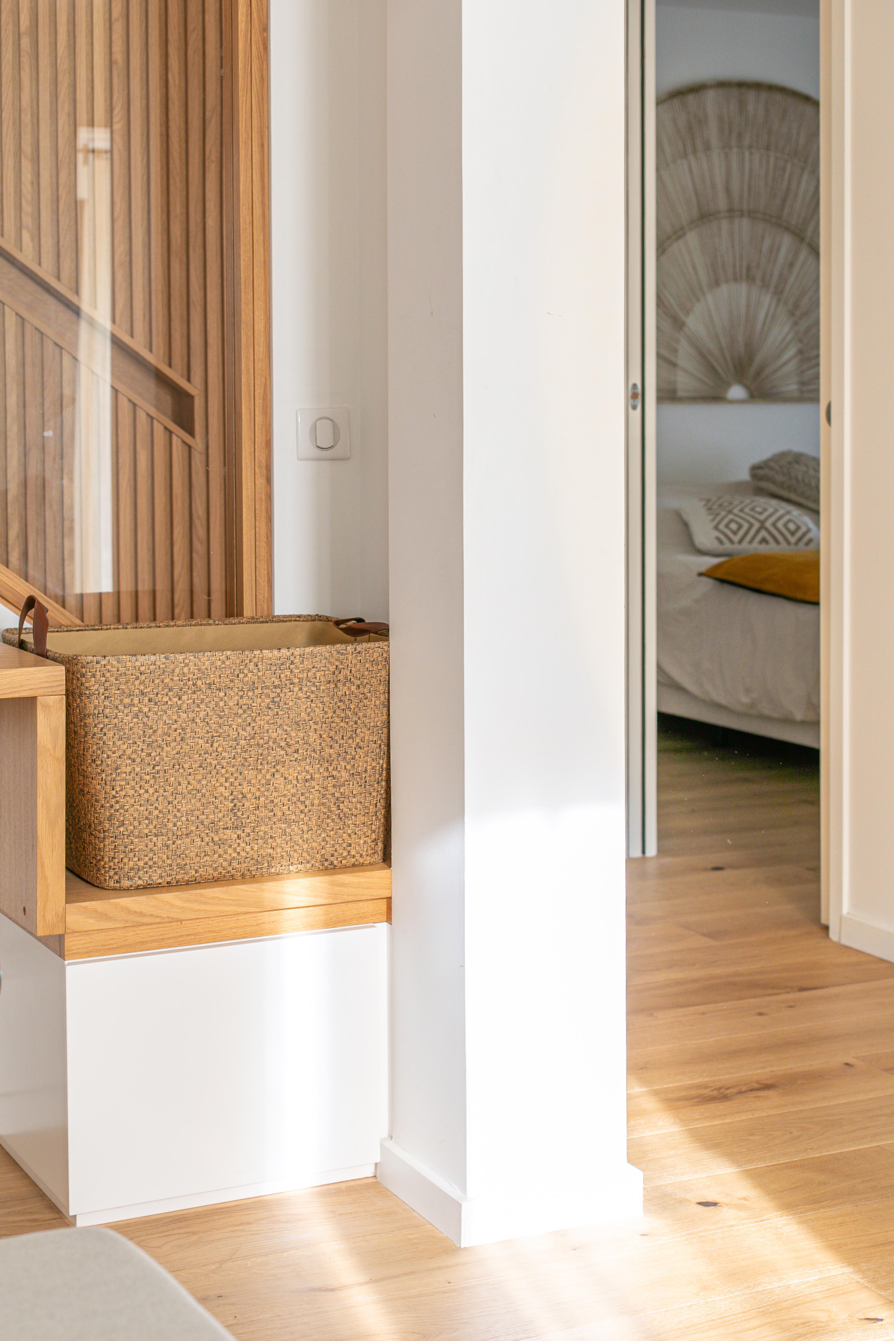 Panier à bûches naturel LE MARQUIER Campa carré l.57 x H.36 cm - 3