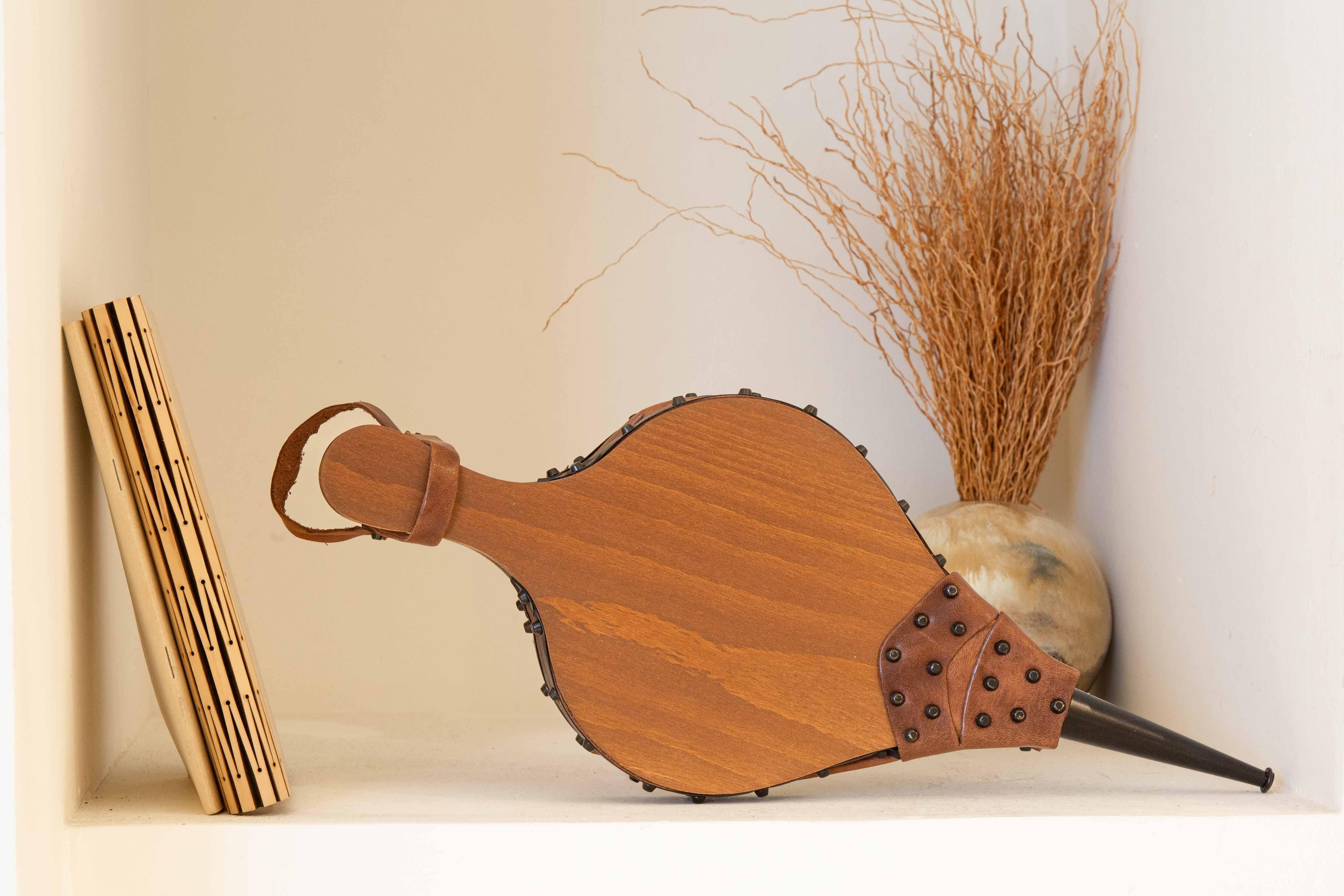 Soufflet bois LE MARQUIER Simple marron H.47 x l.16 cm - 2