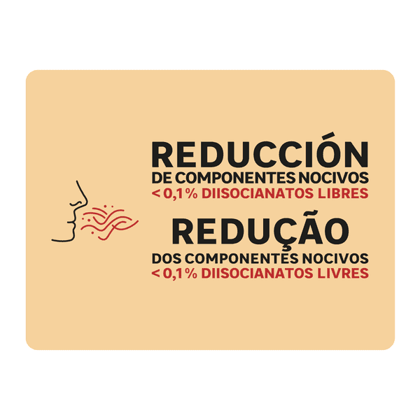 redução de componentes nocivos- espuma expansiva