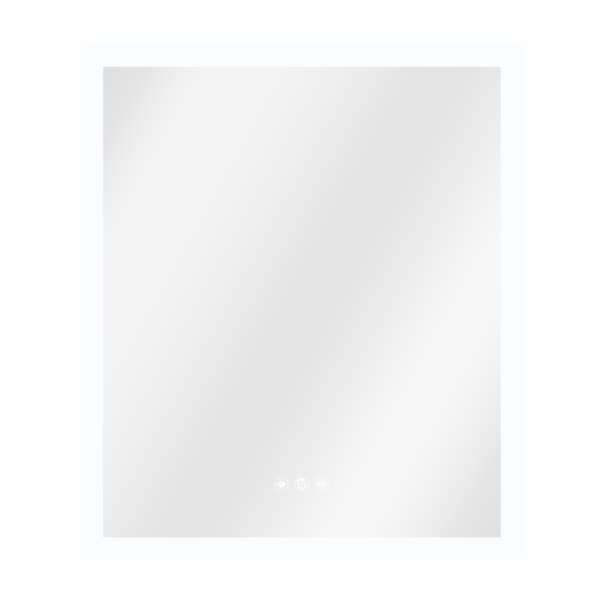 Espejo de baño rectangular con luz LED funcional y ambiente Neo Line 60x70 cm con antivaho y táctil - 12