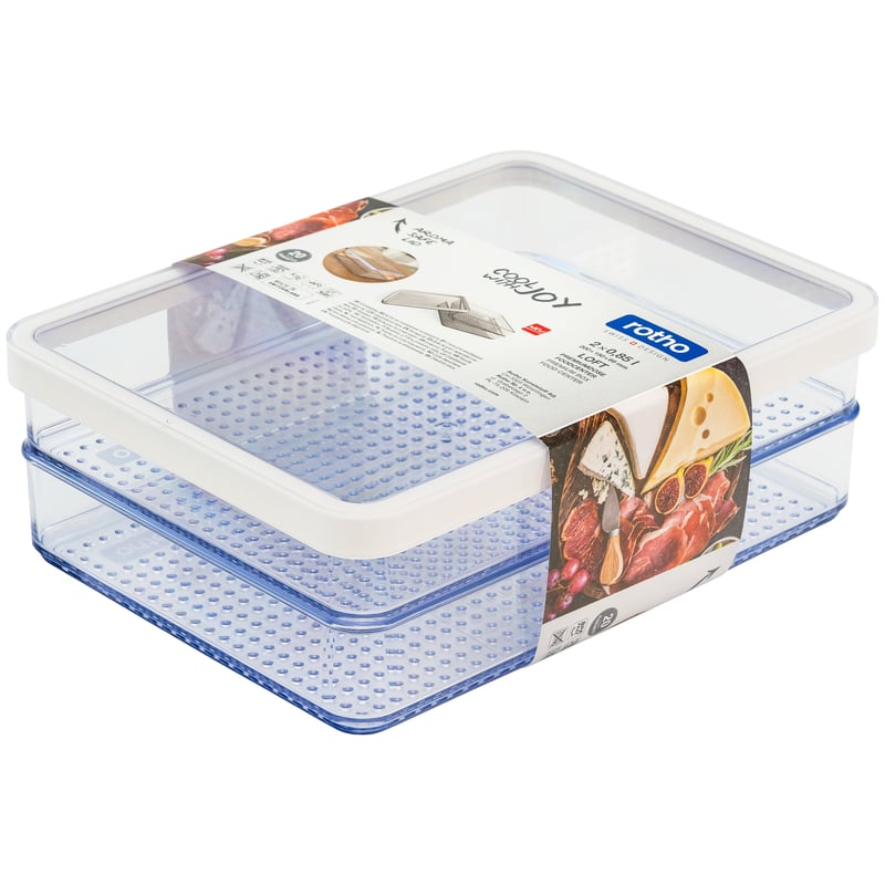 Pojemnik kuchenny na żywność Loft Premium 2 x 0.85 l Rotho