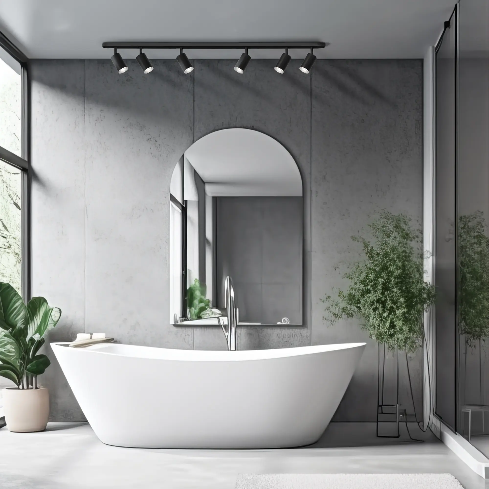 Listwa reflektorowa Turyn czarna 6 x GU10 IP44 LED Goldlux - 2