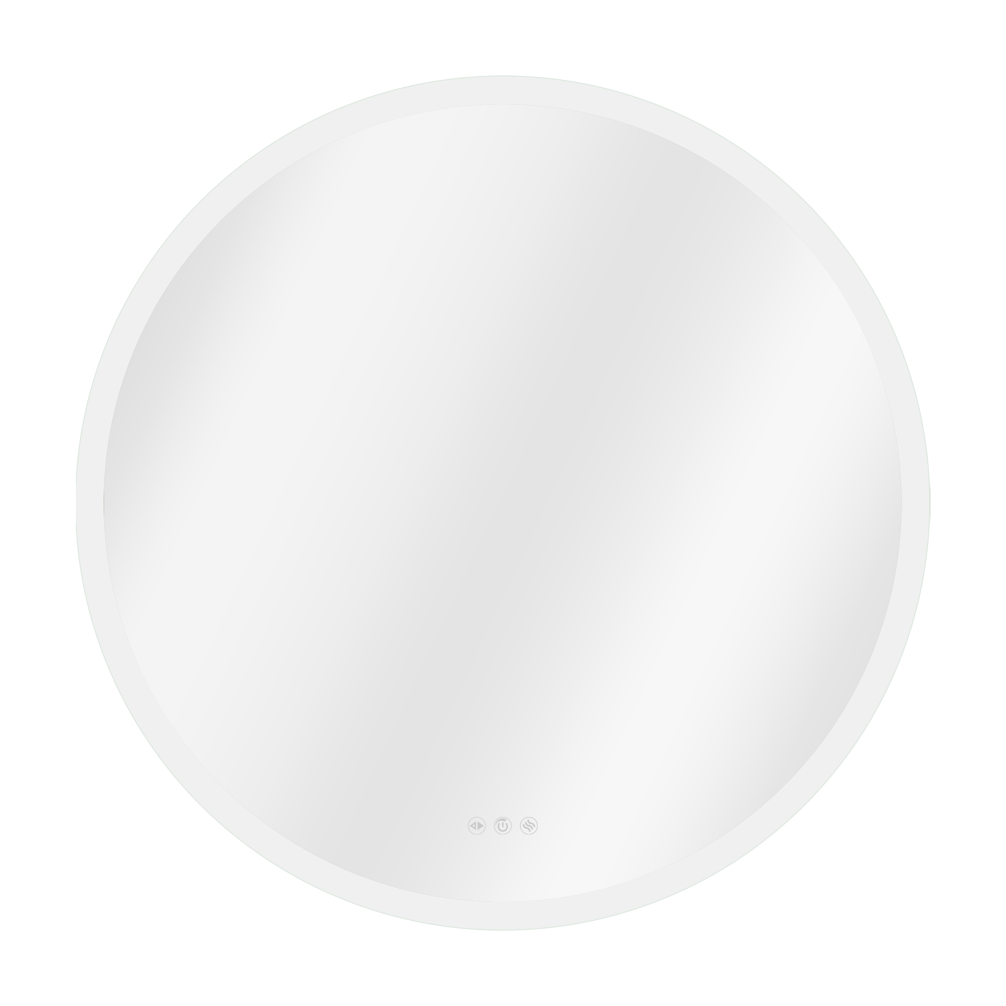 Espejo de baño con luz led neo line , antivaho, táctil 90x90cm