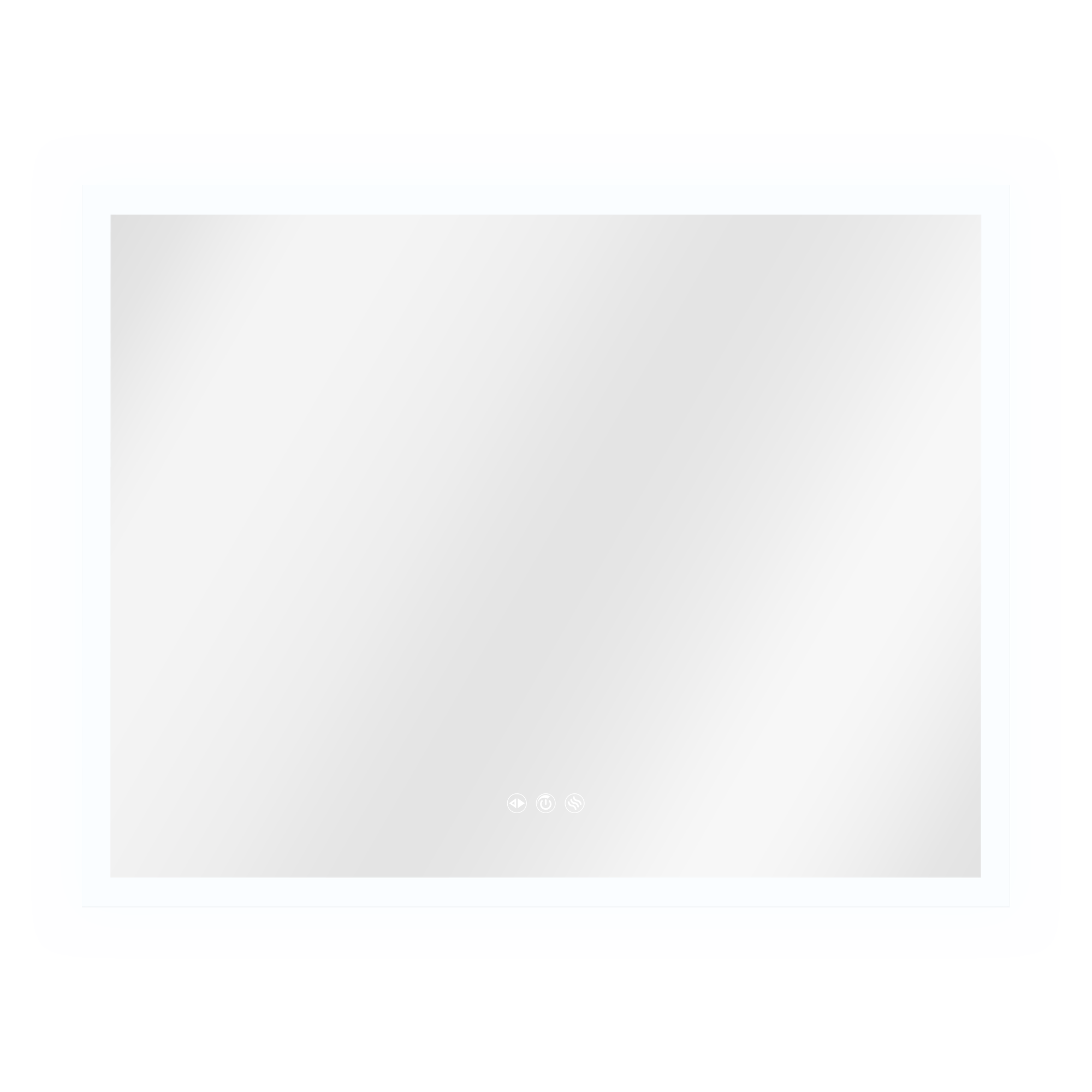 Espejo de baño con luz LED ambiente, Neo line incoloro con antivaho, táctil 90x70cm - 12