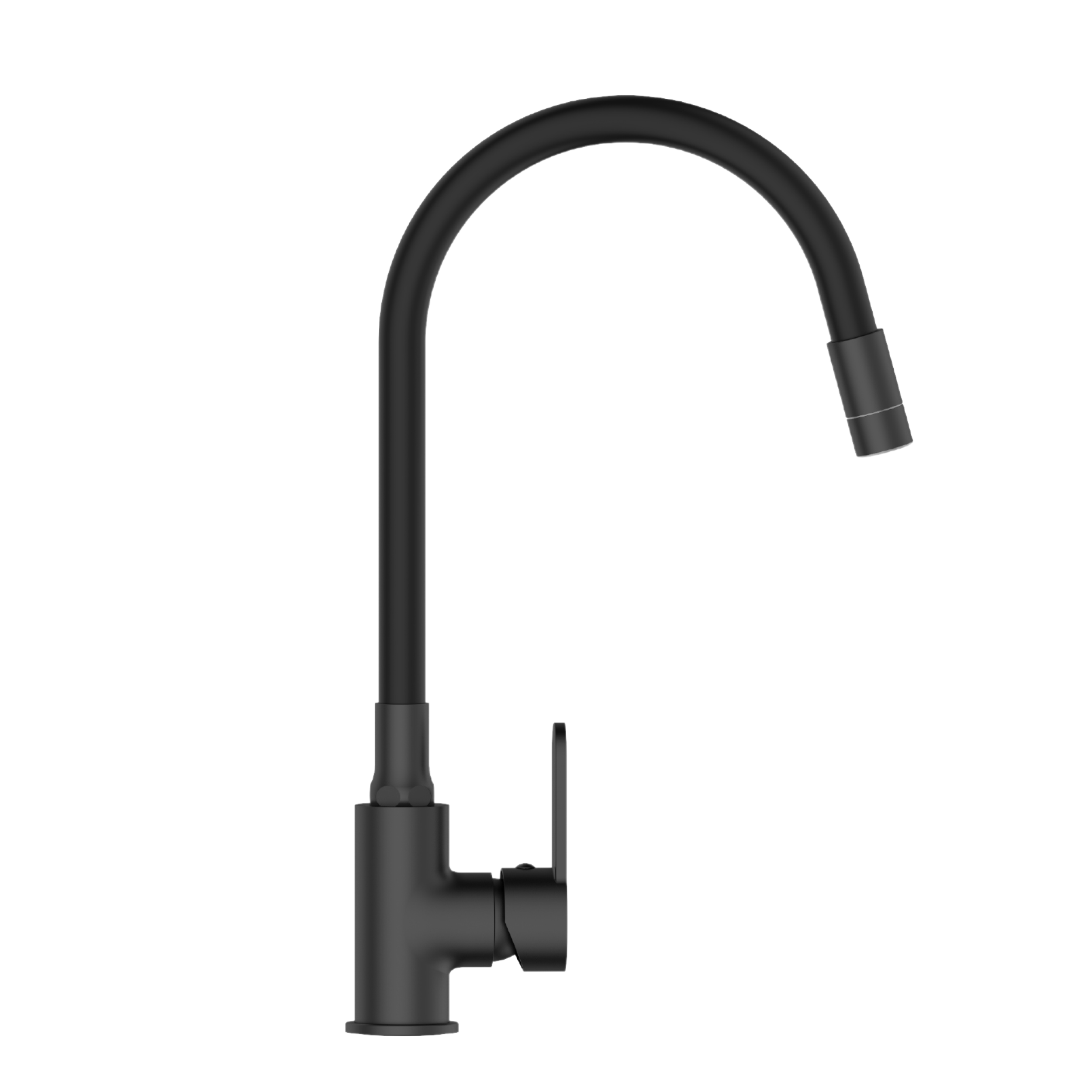 Bateria kuchenna z elastyczną wylewką Weria 2F Czarna Invena