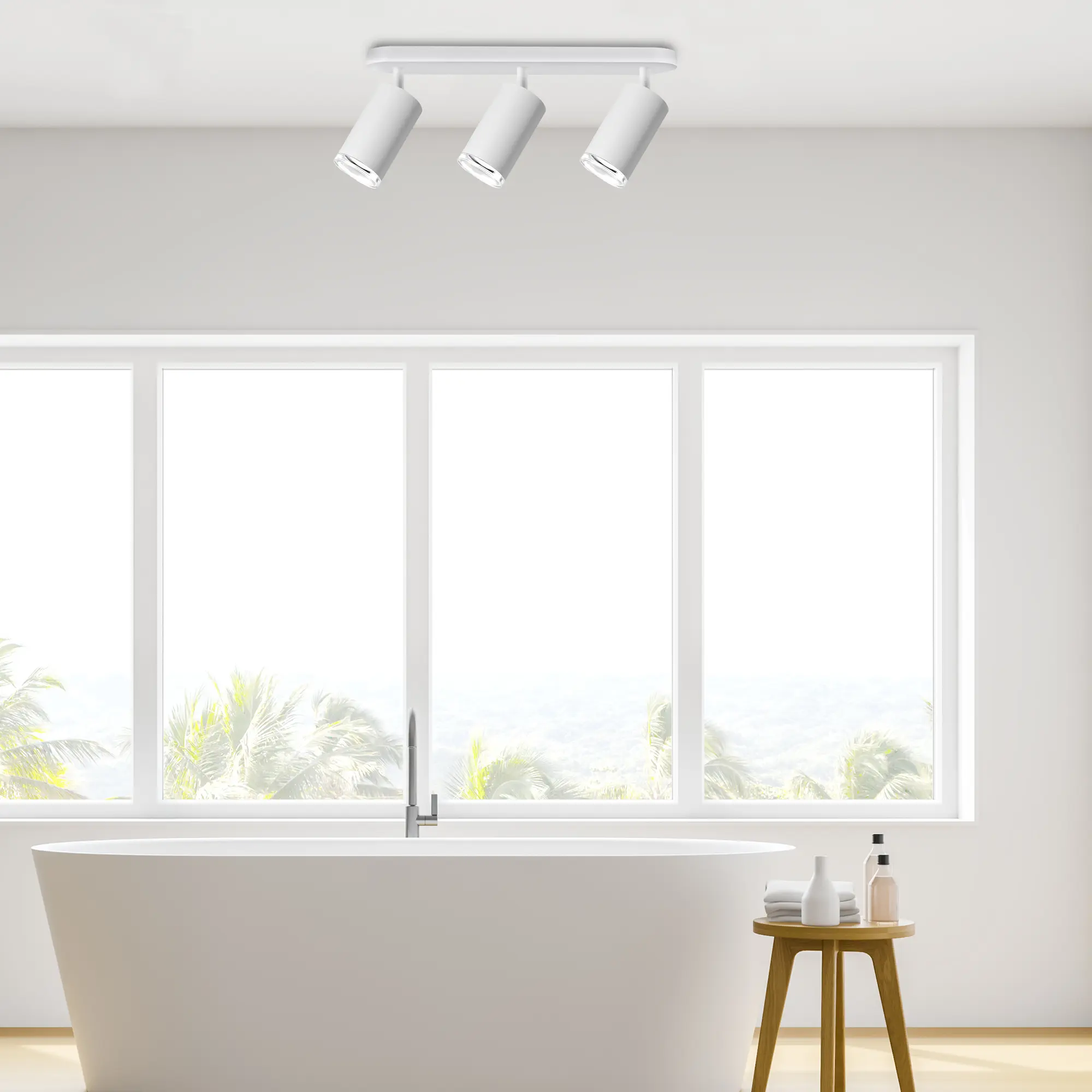 Listwa reflektorowa Turyn biała 3 x GU10 IP44 LED Goldlux - 4