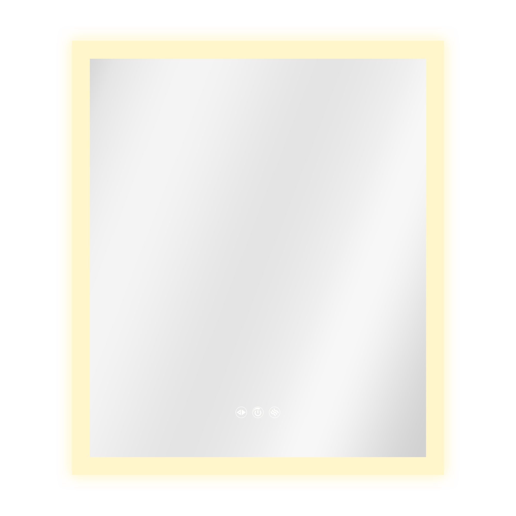Espejo de baño rectangular con luz LED funcional y ambiente Neo Line 60x70 cm con antivaho y táctil - 3